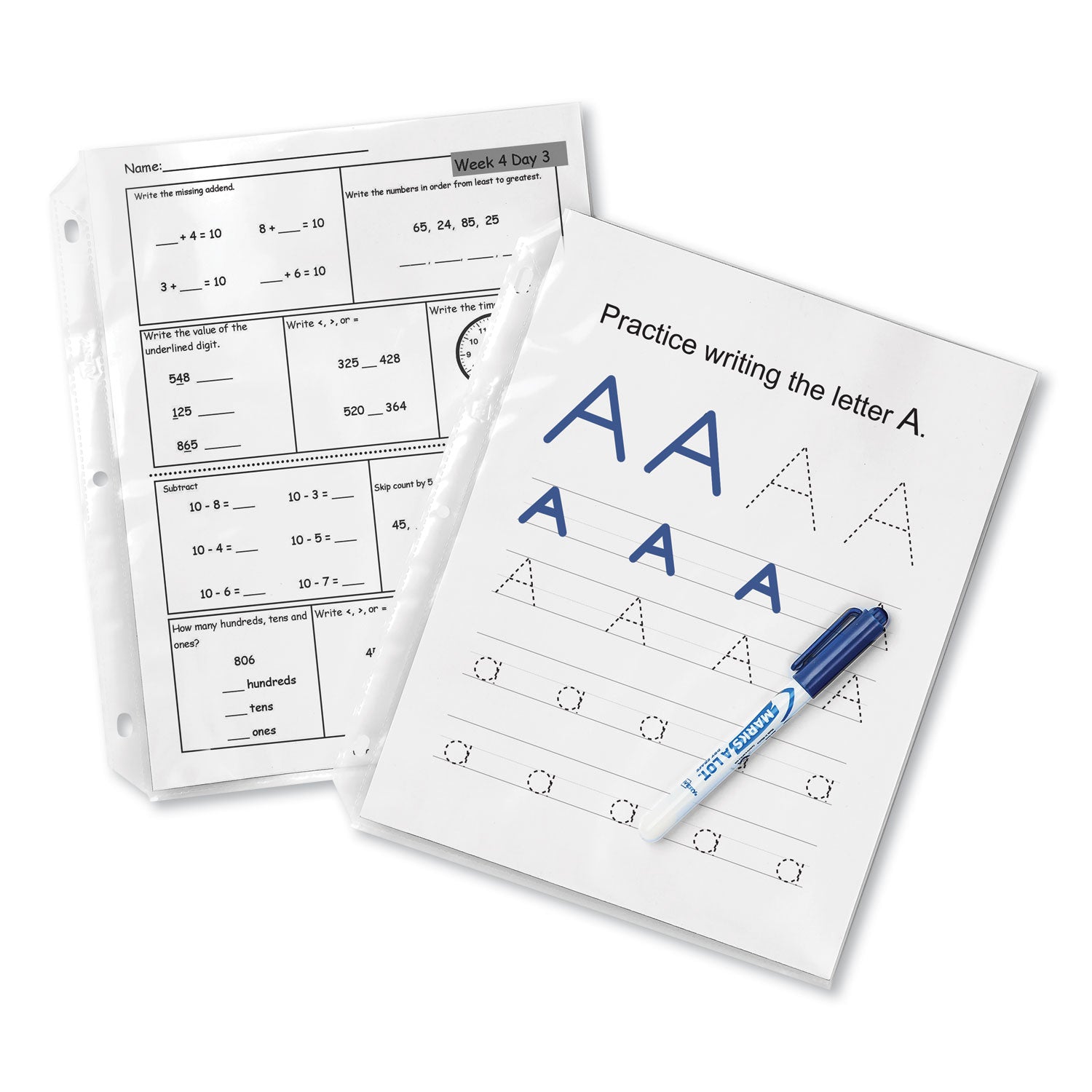 top-load-poly-sheet-protectors-heavy-gauge-letter-diamond-clear-50-box_ave74106 - 2