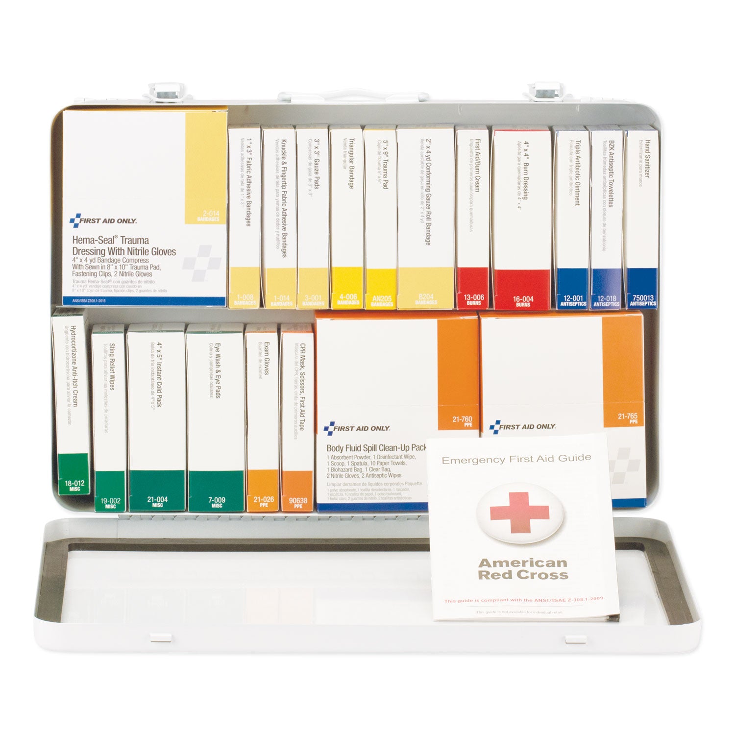 unitized-ansi-class-a-weatherproof-first-aid-kit-for-75-people-36-pieces-metal-case_fao90700 - 2