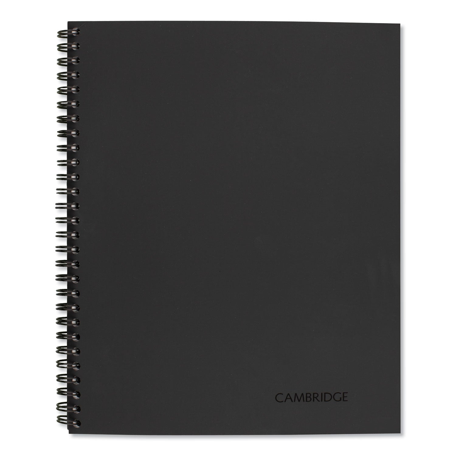 Wirebound Guided Meeting Notes Notebook, 1-Subject, Meeting-Minutes/Notes Format, Dark Gray Cover, (80) 11 x 8.25 Sheets -