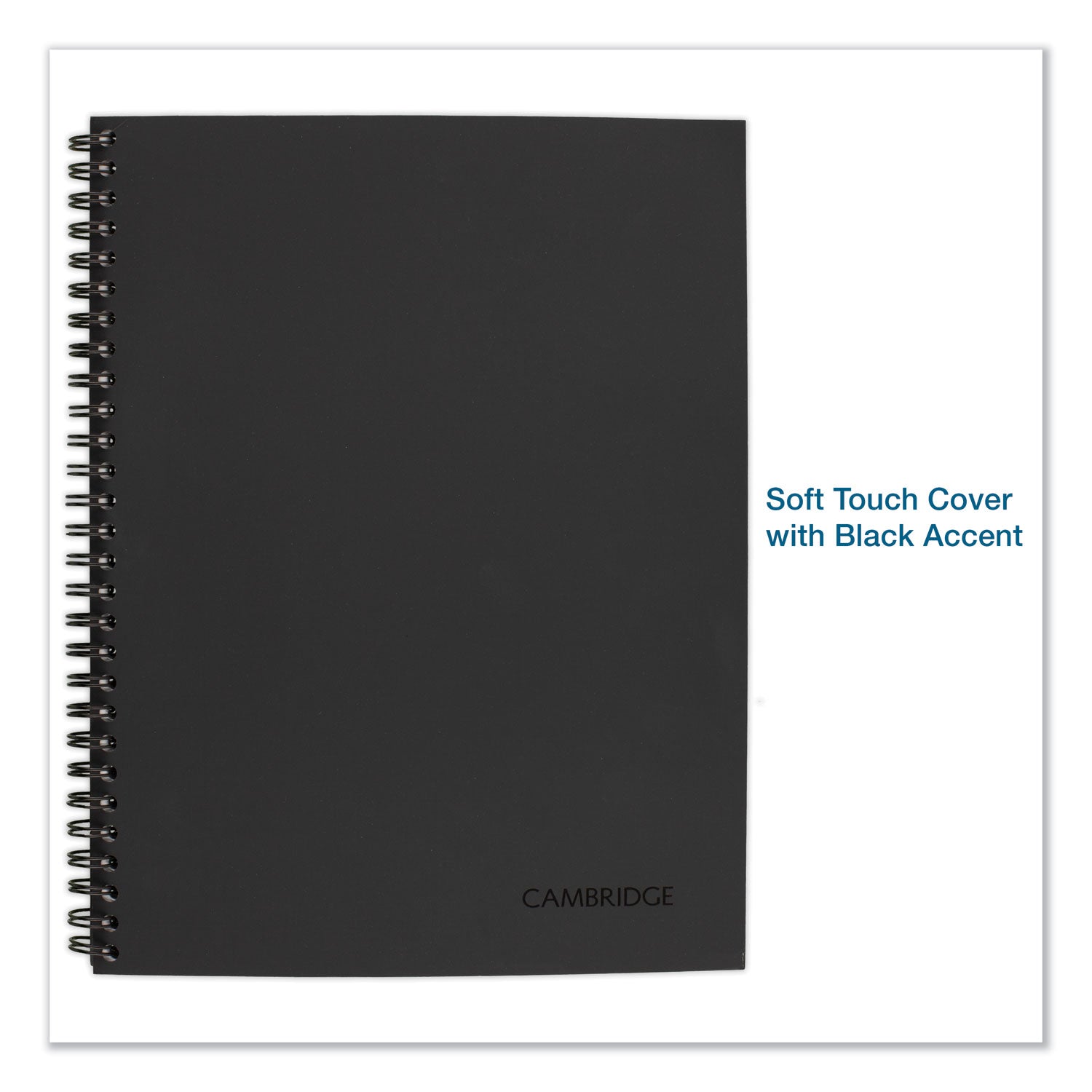 Wirebound Guided Action Planner Notebook, 1-Subject, Project-Management Format, Dark Gray Cover, (80) 9.5 x 7.5 Sheets -