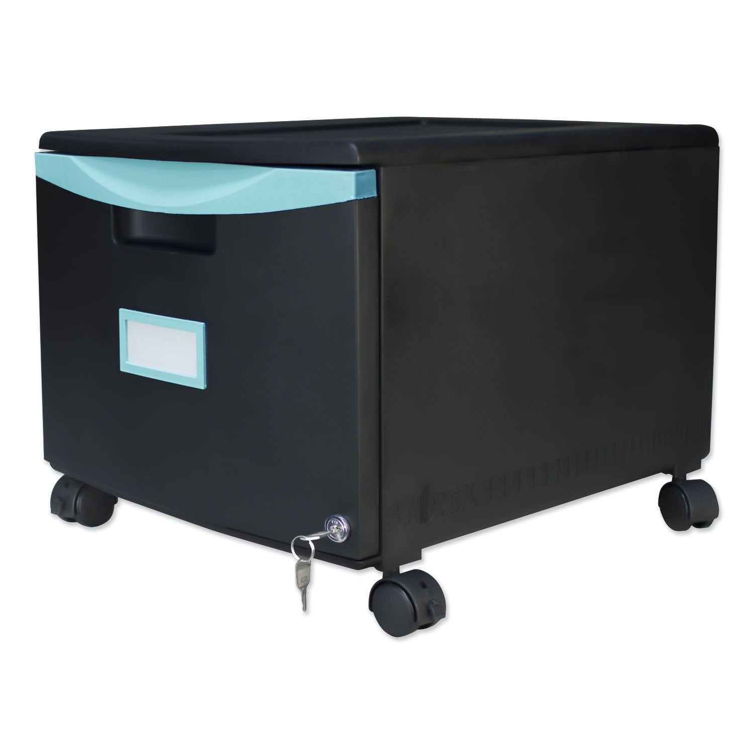 single-drawer-mobile-filing-cabinet-1-legal-letter-size-file-drawer-black-teal-1475-x-1825-x-1275_stx61270u01c - 2