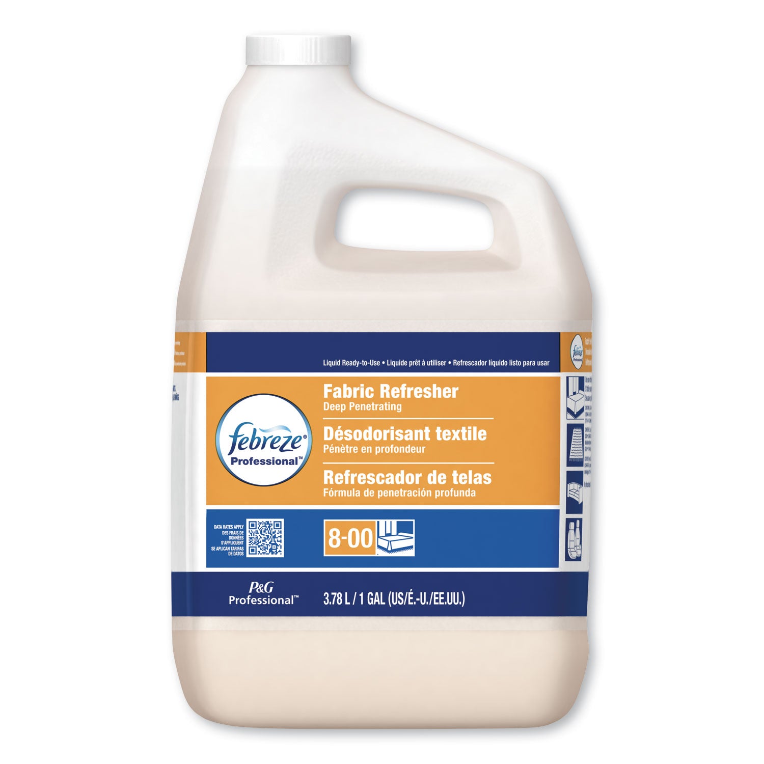 Professional Deep Penetrating Fabric Refresher, Fresh Clean, 1 gal Bottle, 3/Carton -