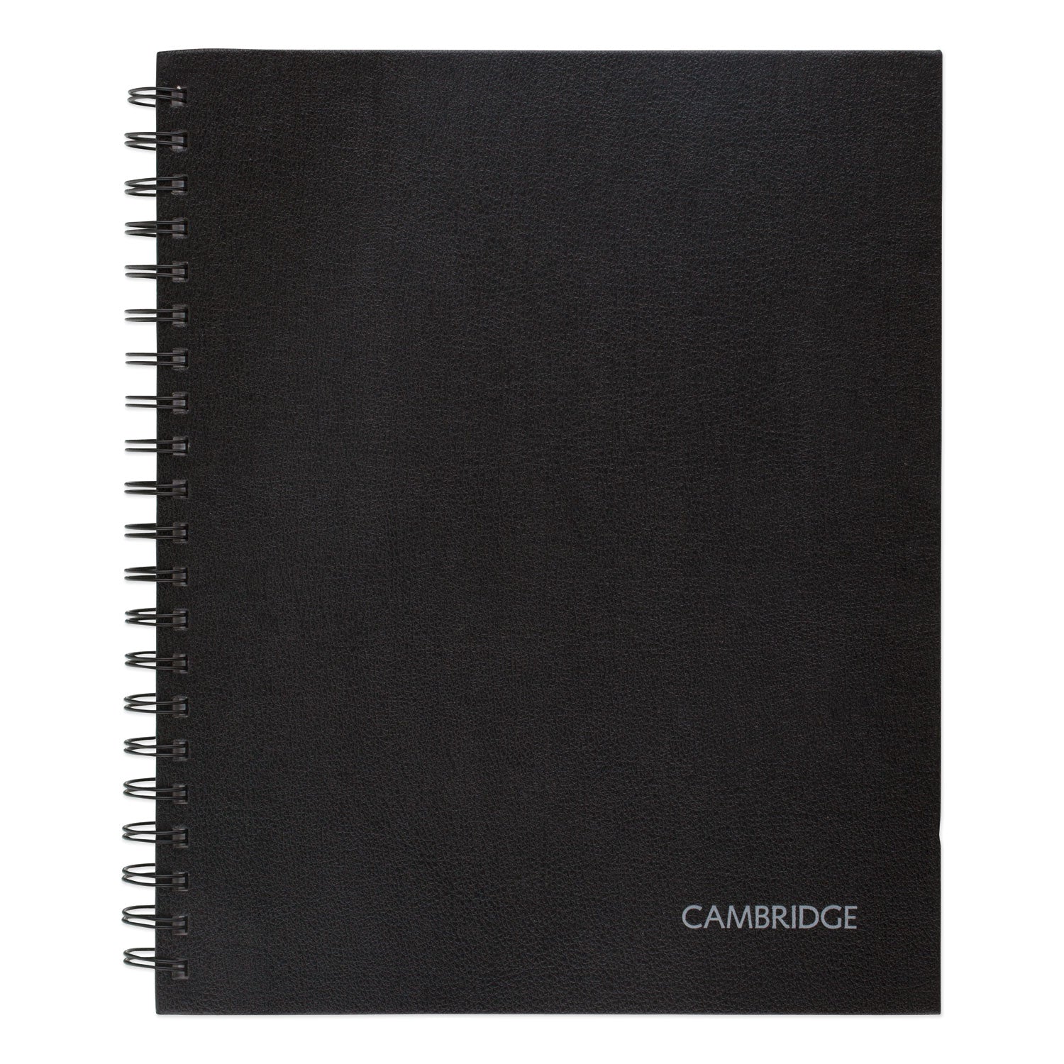 Hardbound Notebook with Pocket, 1-Subject, Wide/Legal Rule, Black Cover, (96) 11 x 8.5 Sheets -