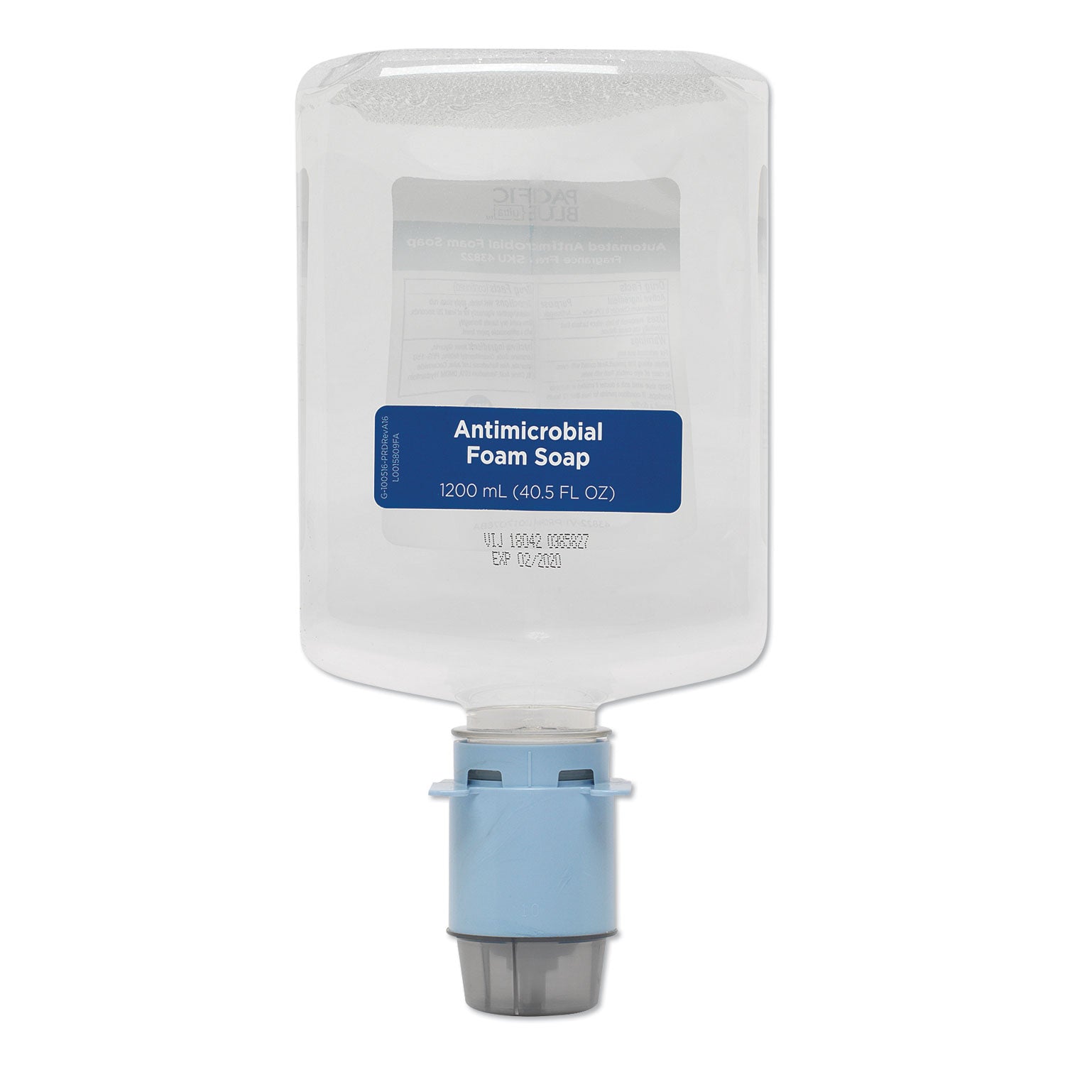 pacific-blue-ultra-automated-foam-soap-refill-antimicrobial-e2-rated-fragrance-free-1200-ml-3-carton_gpc43822 - 1