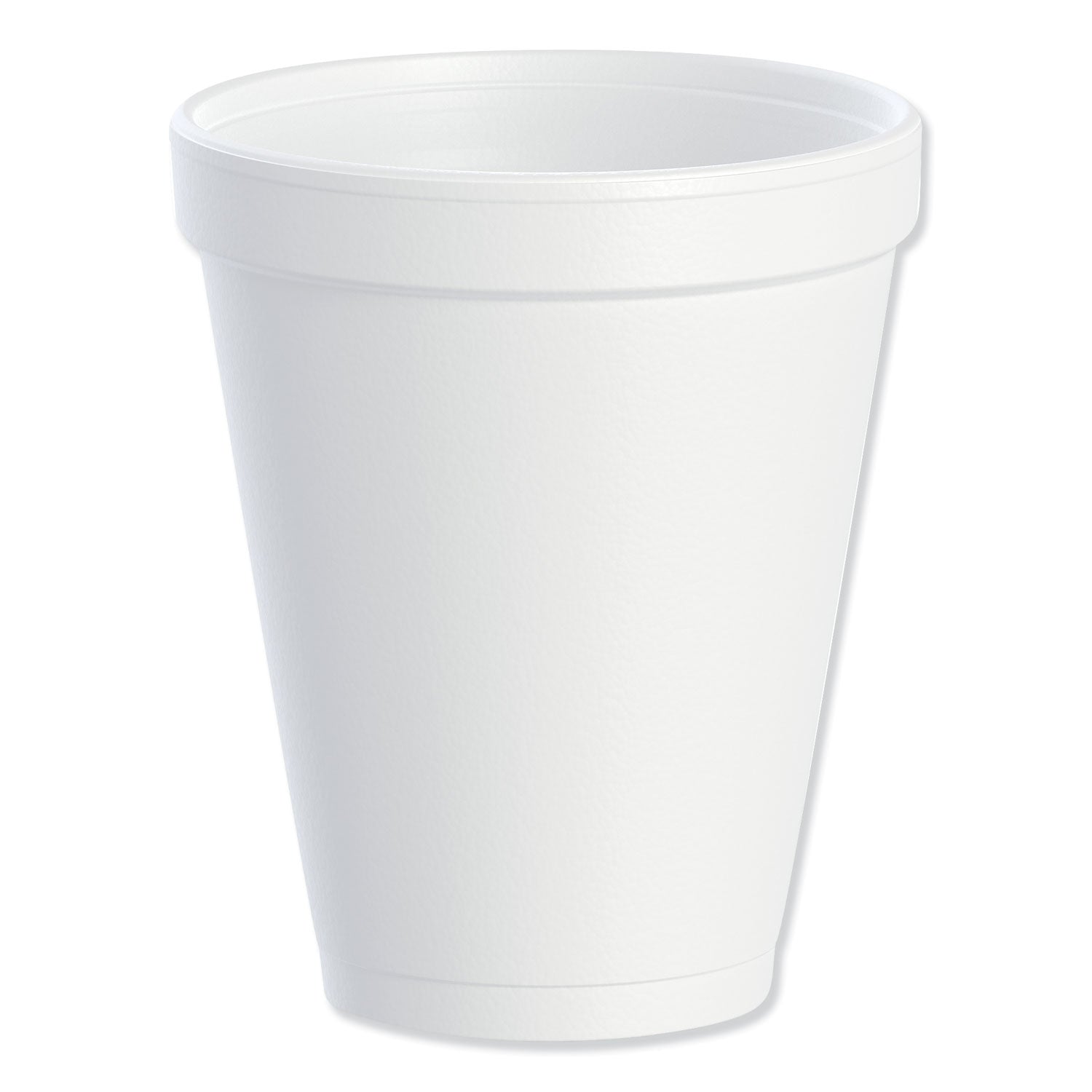 Foam Drink Cups, 10 oz, White, 25/Bag, 40 Bags/Carton -
