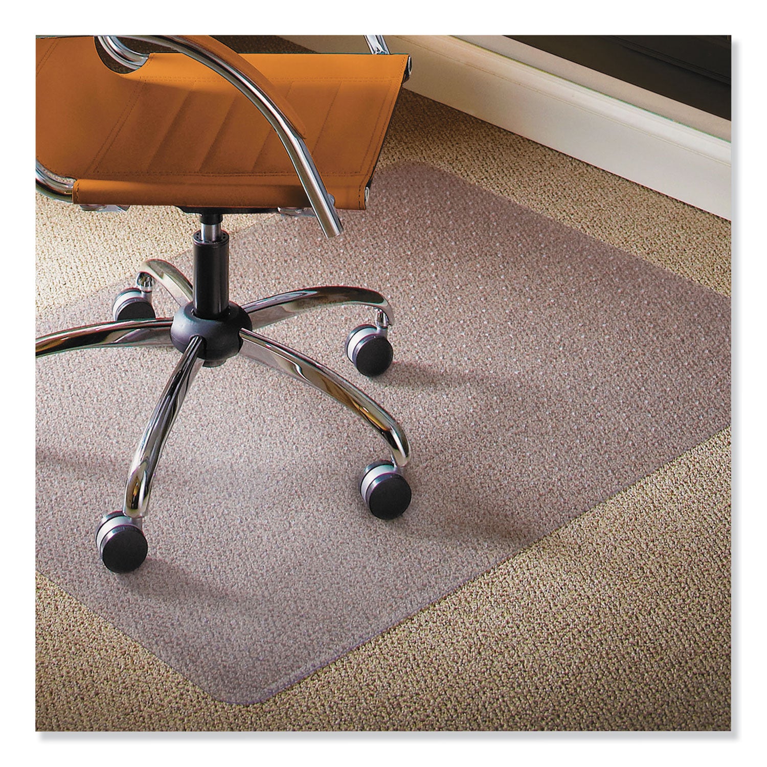 Natural Origins Chair Mat for Carpet, 46 x 60, Clear -