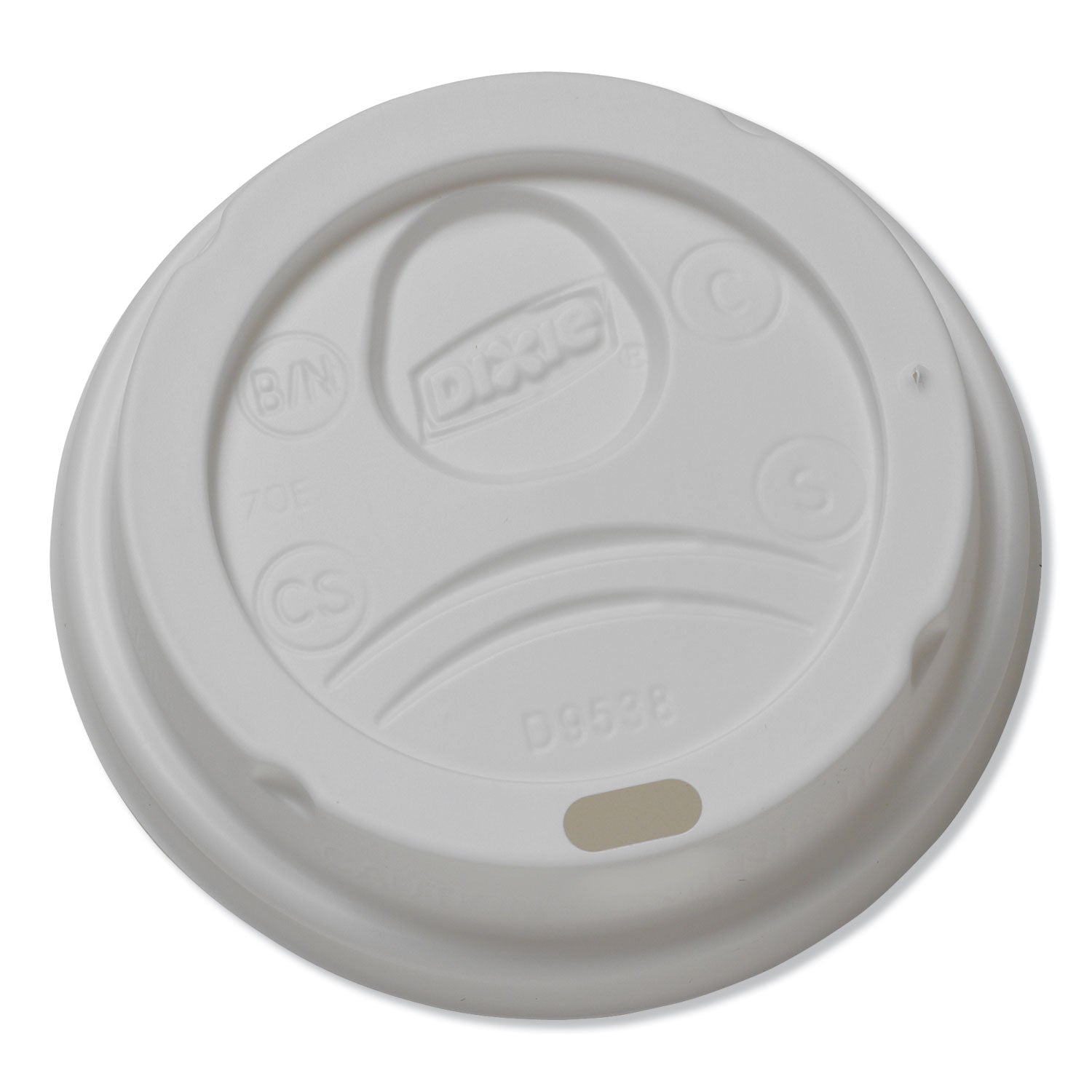 Dome Hot Drink Lids, Fits 8 oz Cups, White, 100/Sleeve, 10 Sleeves/Carton -