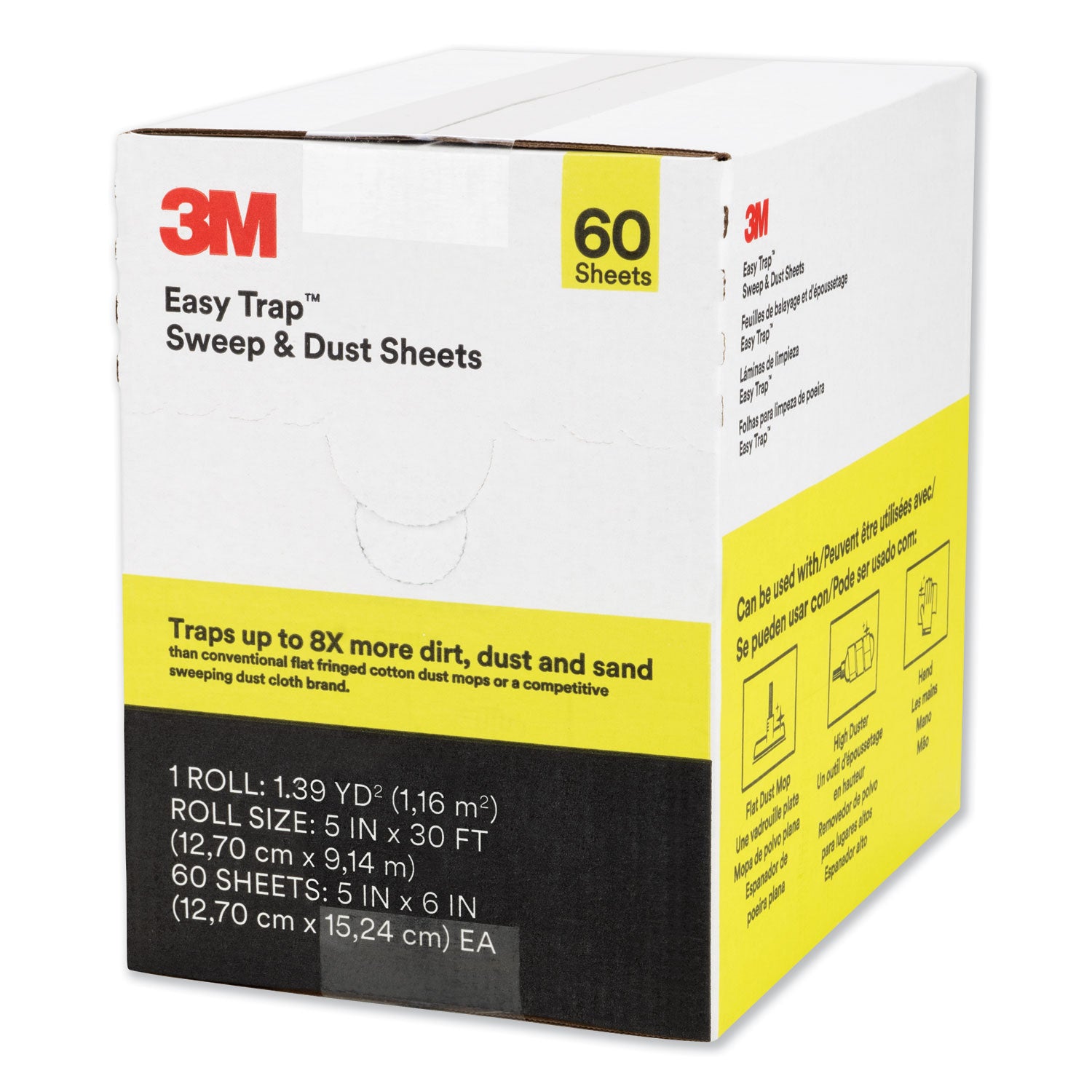 easy-trap-duster-5-x-30-ft-white-60-sheet-roll-box-8-boxes-carton_mmm59032wct - 2