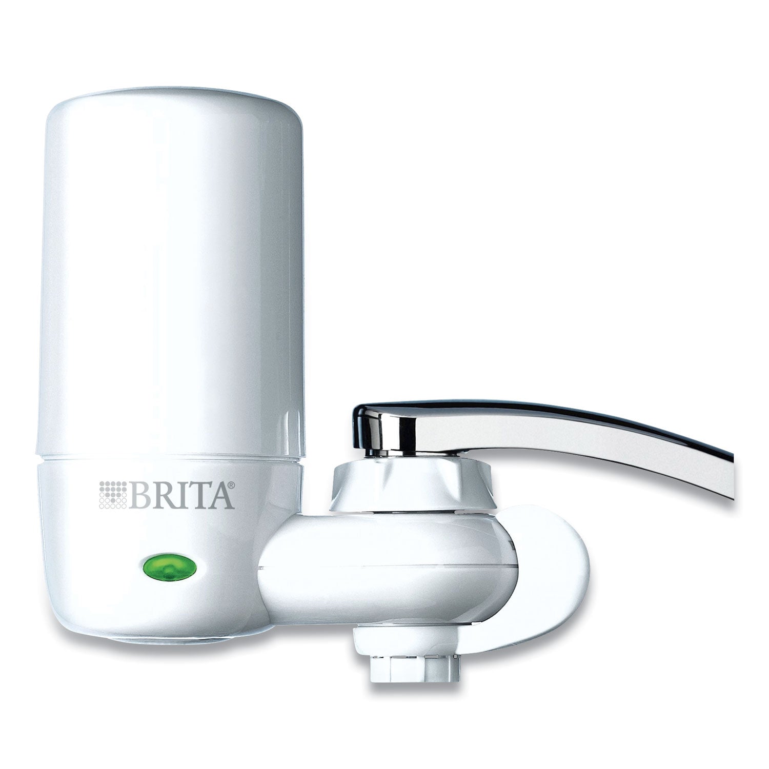On Tap Faucet Water Filter System, White -