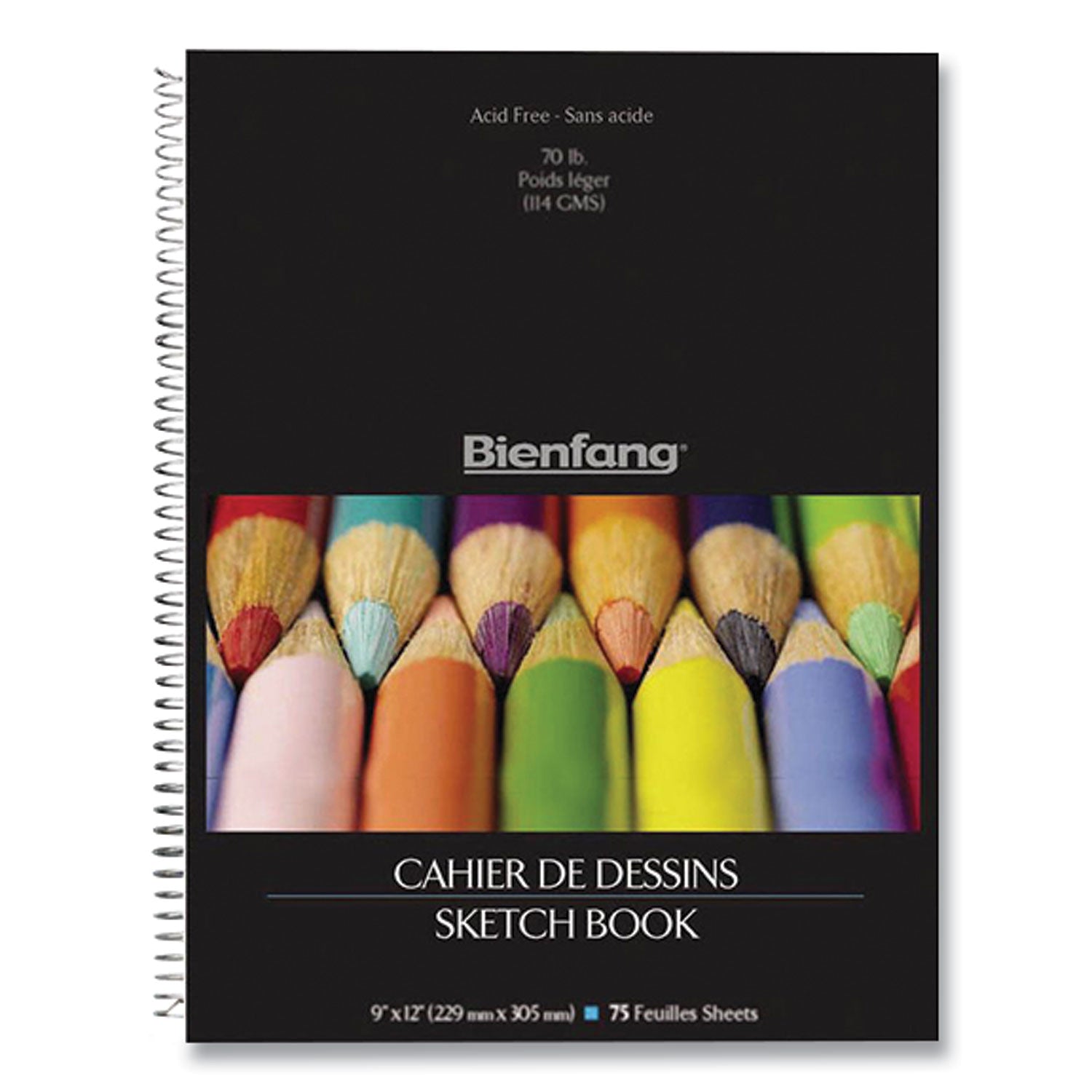 take-me-along-sketch-book-70-lb-tissue-paper-stock-black-silver-cover-100-14-x-11-sheets_epir237130 - 1