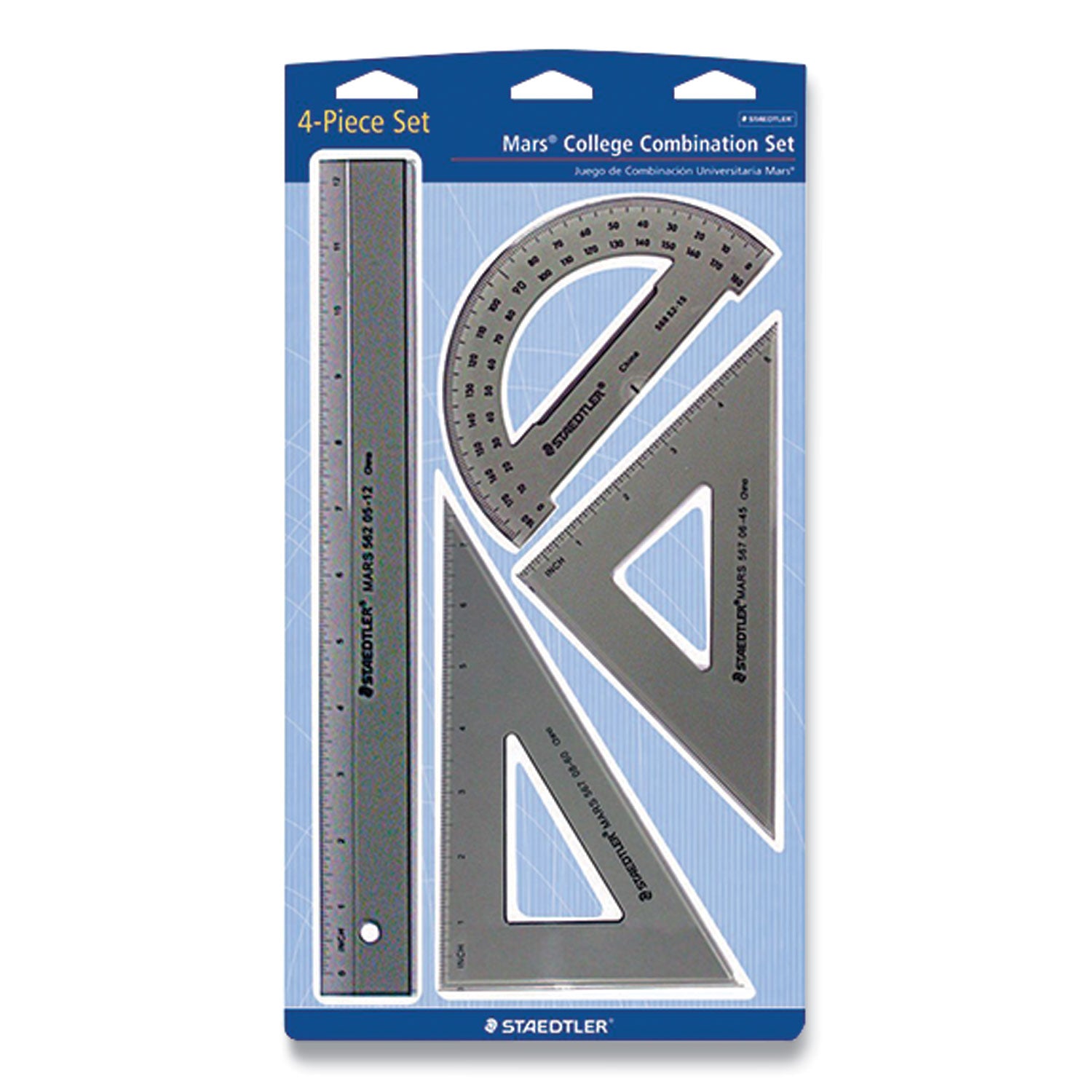 College Combination Set, Plastic, Transparent Smoke -
