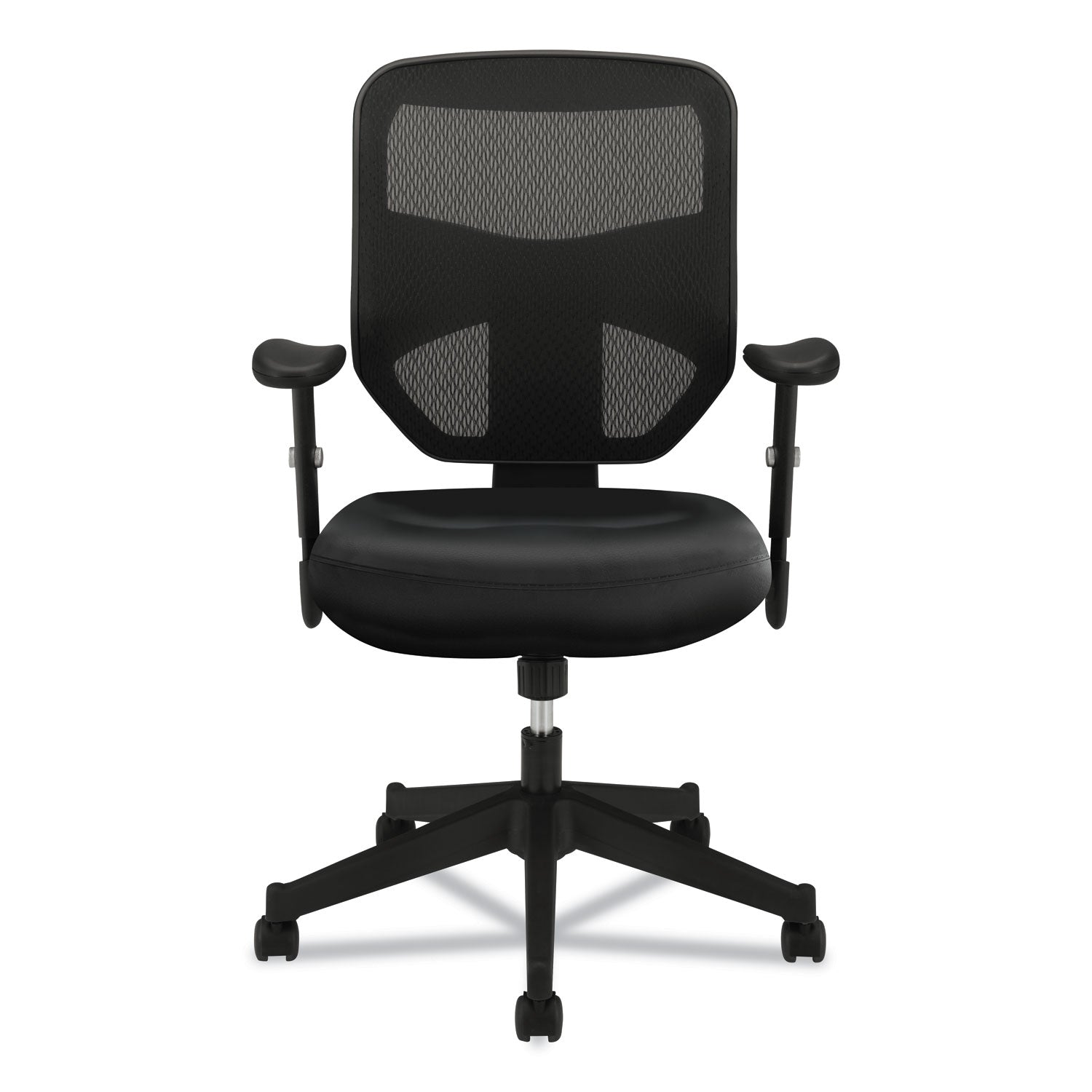VL531 Mesh High-Back Task Chair with Adjustable Arms, Supports Up to 250 lb, 18" to 22" Seat Height, Black -