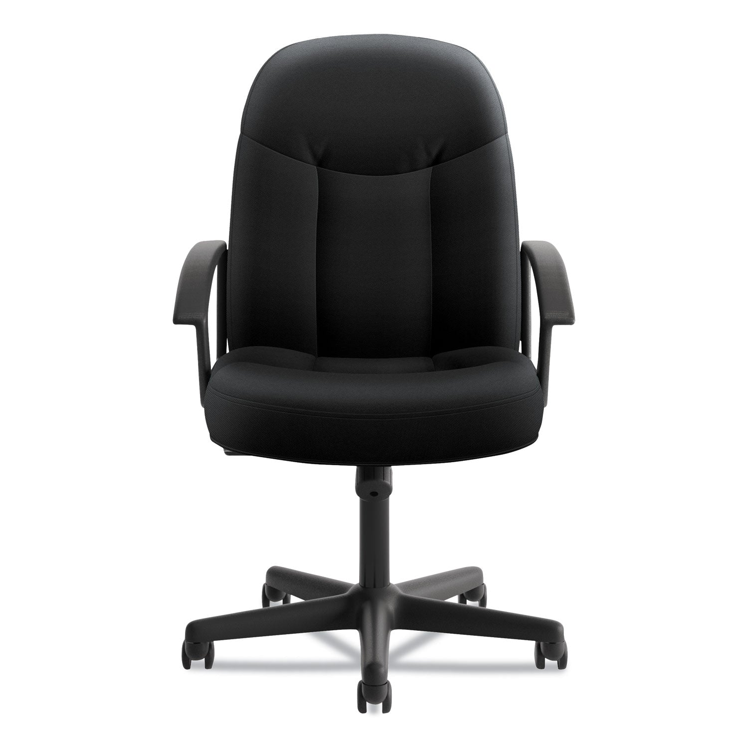 HVL601 Series Executive High-Back Chair, Supports Up to 250 lb, 17.44" to 20.94" Seat Height, Black -