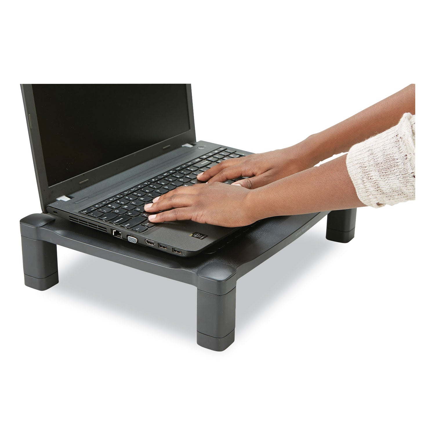 adjustable-rectangular-monitor-stand-17-x-13-x-375-to-575-black-supports-22-lbs_emsplmonstblk - 2