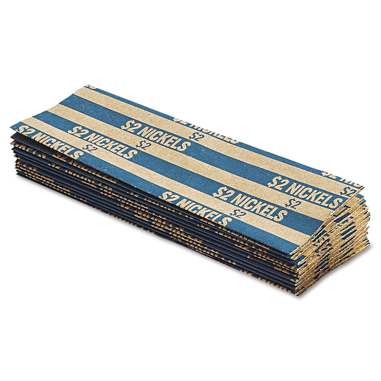 Flat Coin Wrappers, Nickels, $2, 1000 Wrappers/Box -