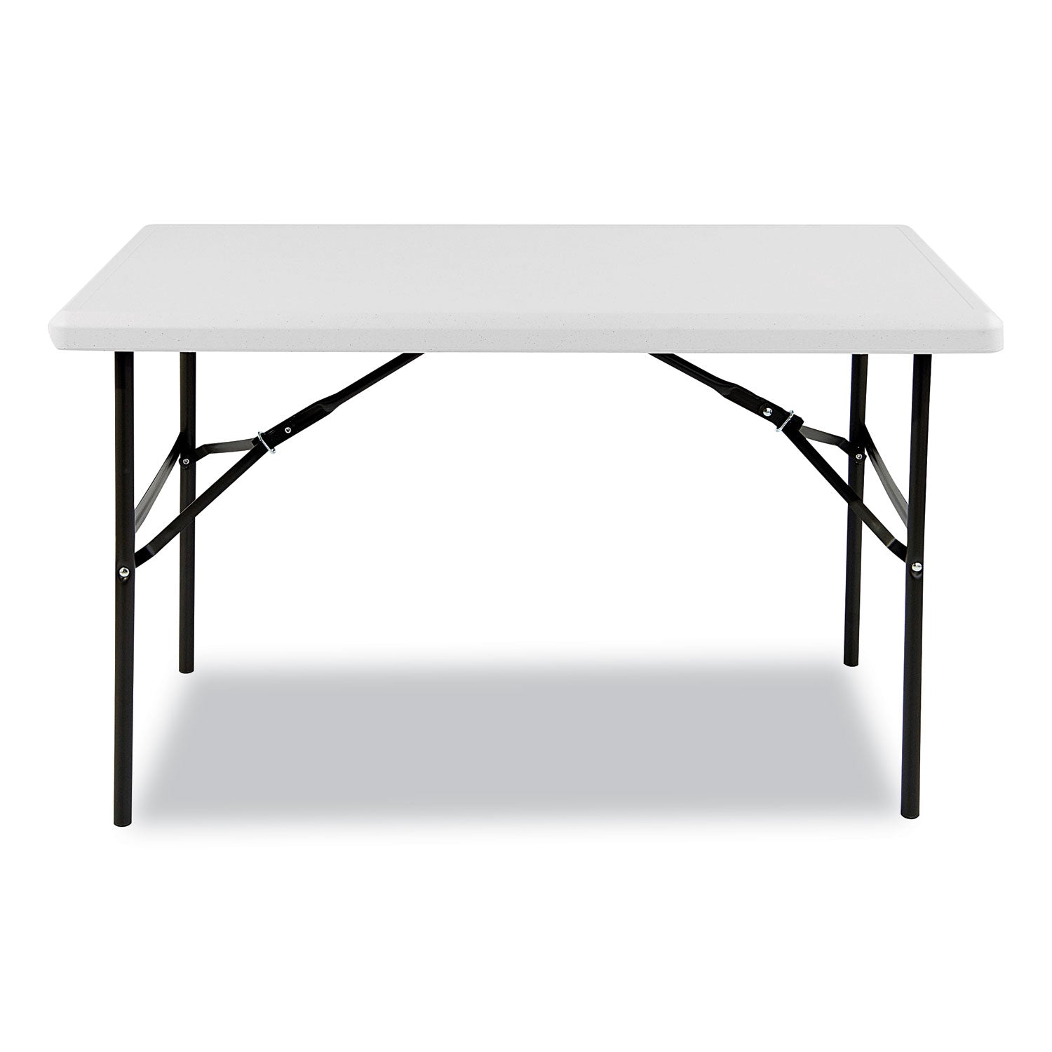 IndestrucTable Classic Folding Table, Rectangular, 48" x 24" x 29", Platinum -