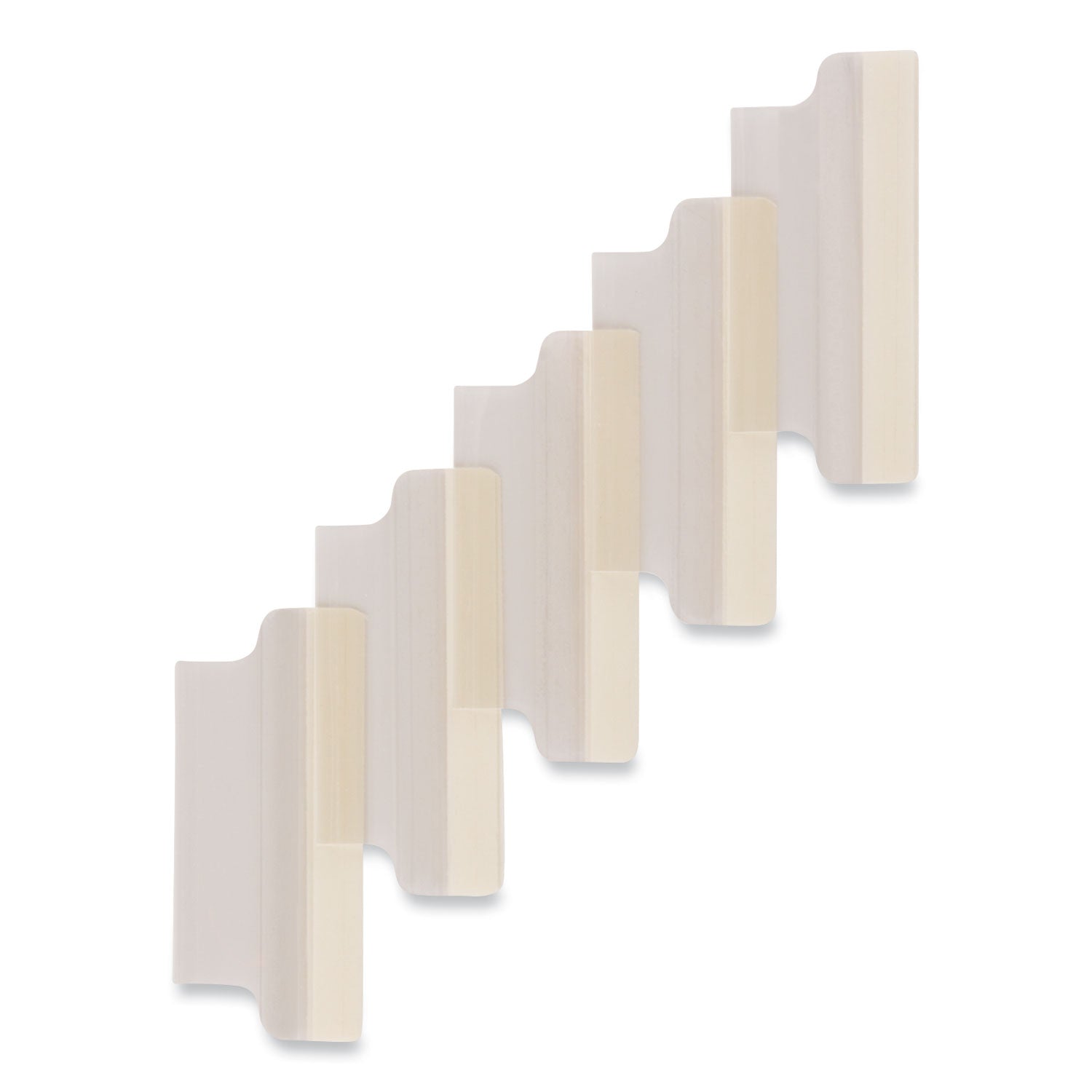 Insertable Index Tabs with Printable Inserts, 1/5-Cut, Clear, 2" Wide, 25/Pack -