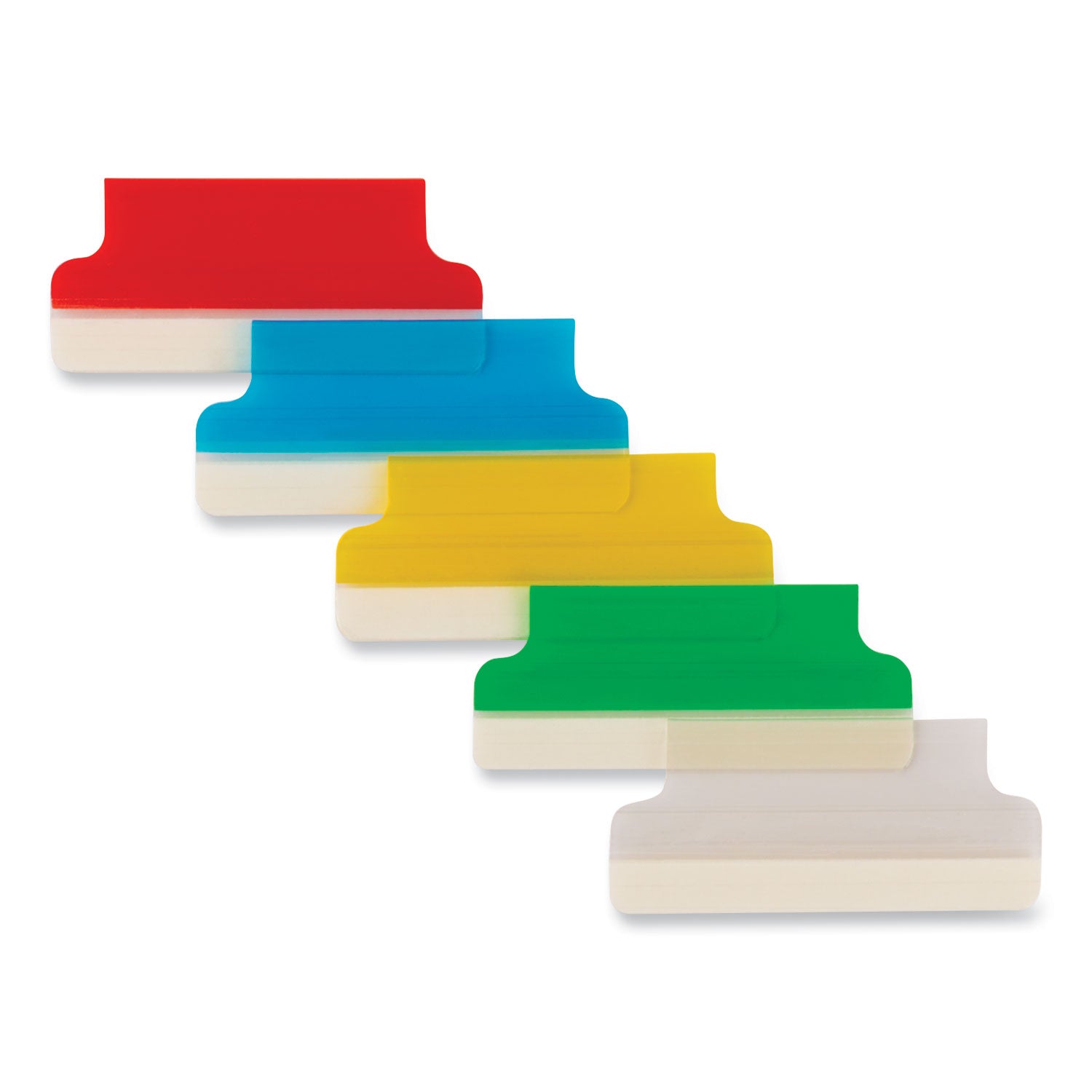 Insertable Index Tabs with Printable Inserts, 1/5-Cut, Assorted Colors, 1.5" Wide, 25/Pack -