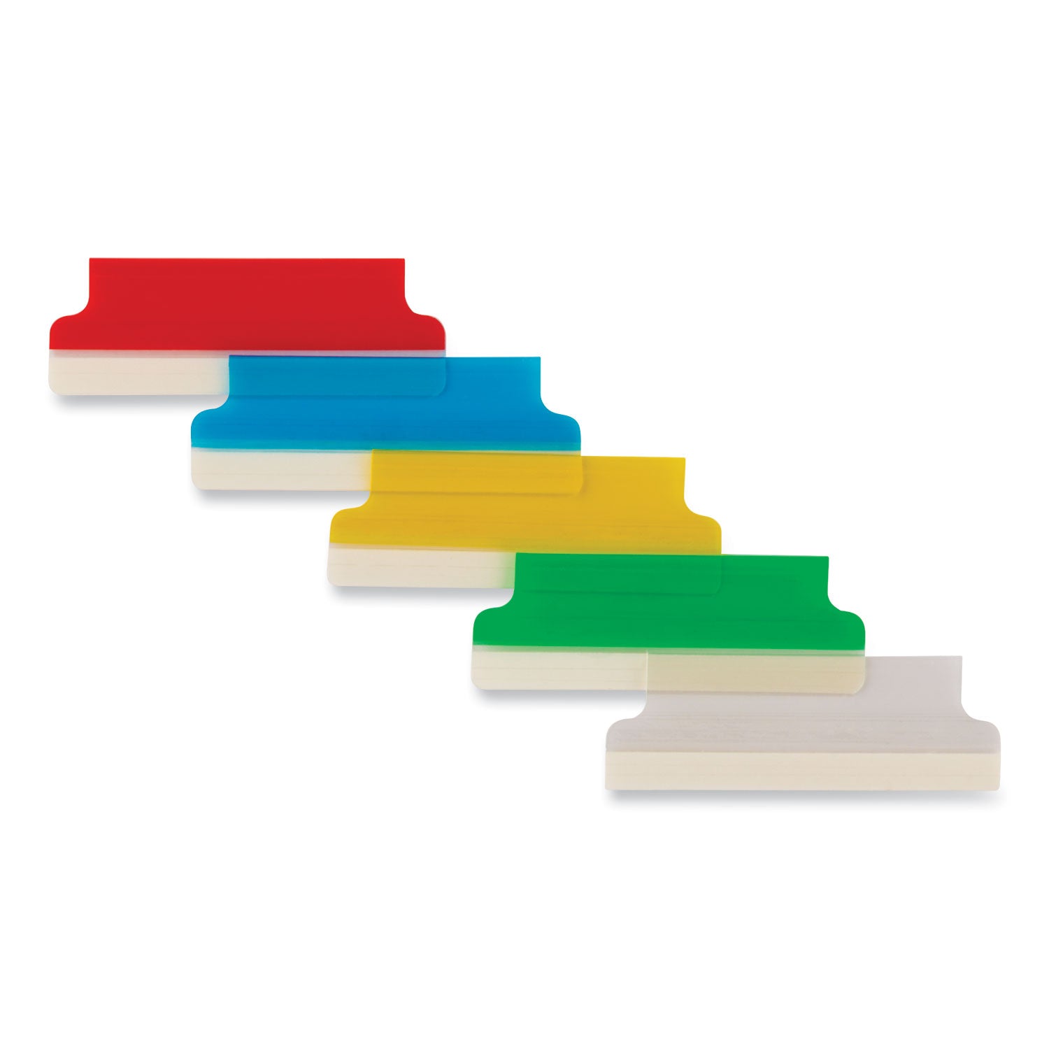 Insertable Index Tabs with Printable Inserts, 1/5-Cut, Assorted Colors, 2" Wide, 25/Pack -