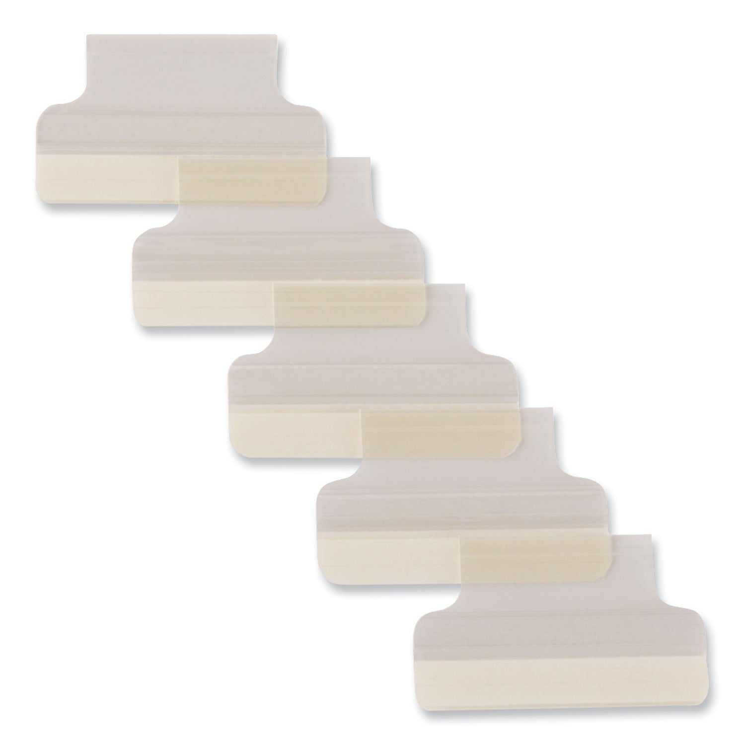 Insertable Index Tabs with Printable Inserts, 1/5-Cut, Clear, 1" Wide, 25/Pack -