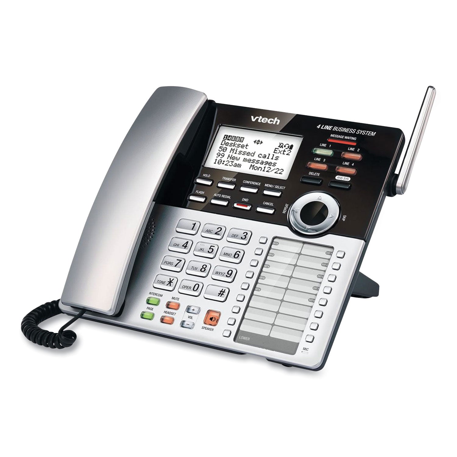 cm18245-four-line-business-system-extension-deskset-for-use-with-vtech-cm18445_vtecm18245 - 2