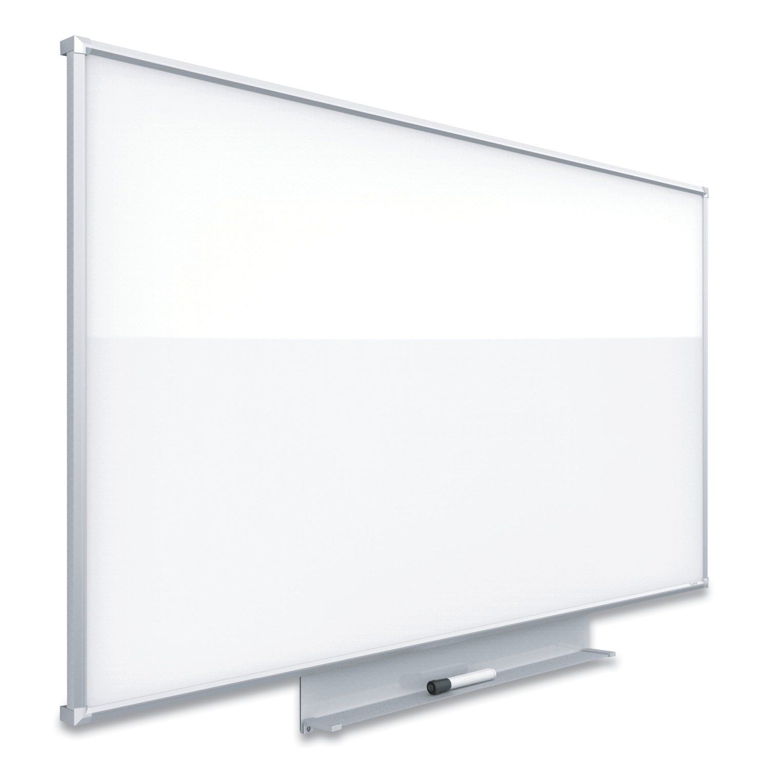 Porcelain Dry Erase Boards, Widescreen, 72 x 48, White Surface, Aluminum Frame -