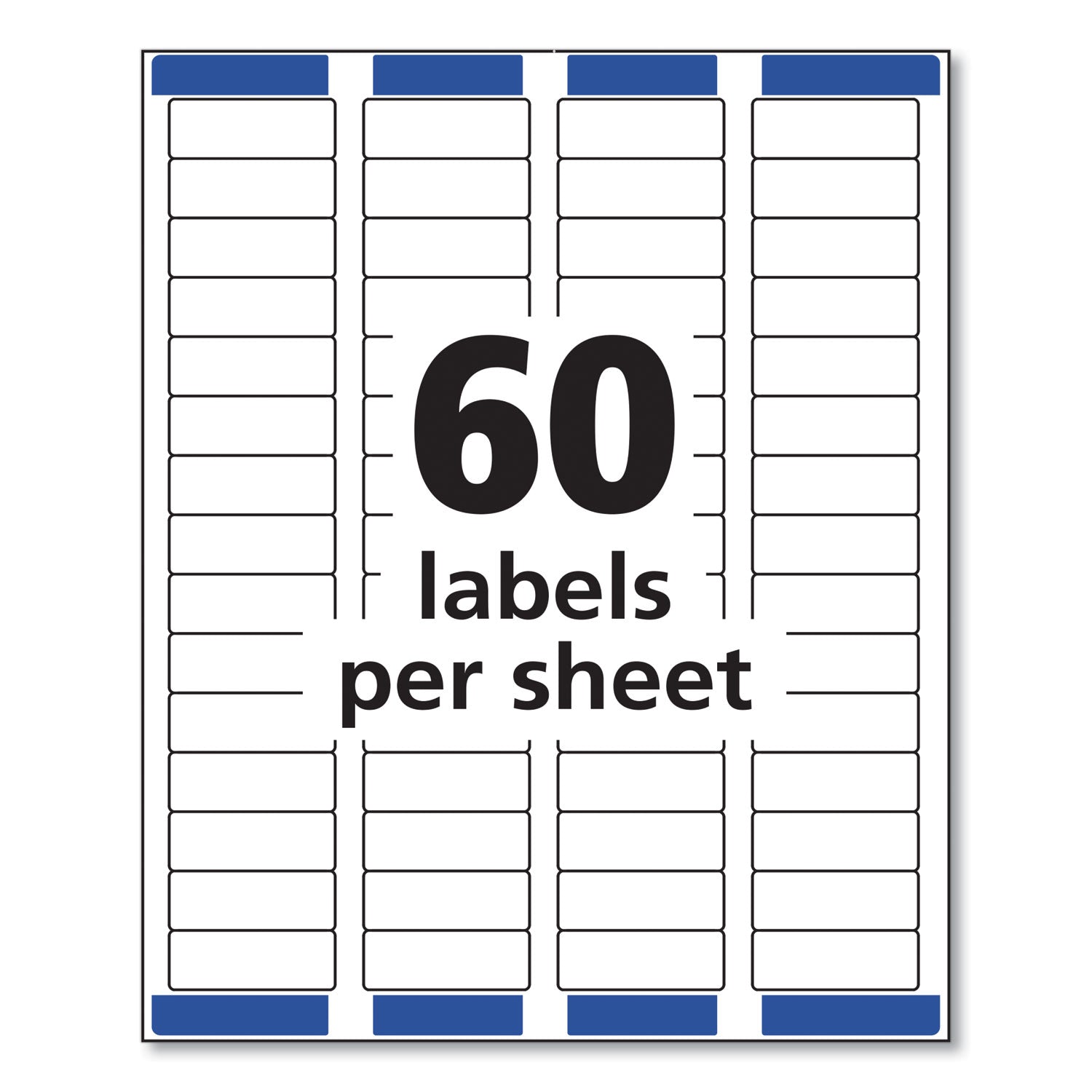 Easy Peel White Address Labels w/ Sure Feed Technology, Laser Printers, 0.66 x 1.75, White, 60/Sheet, 25 Sheets/Pack -