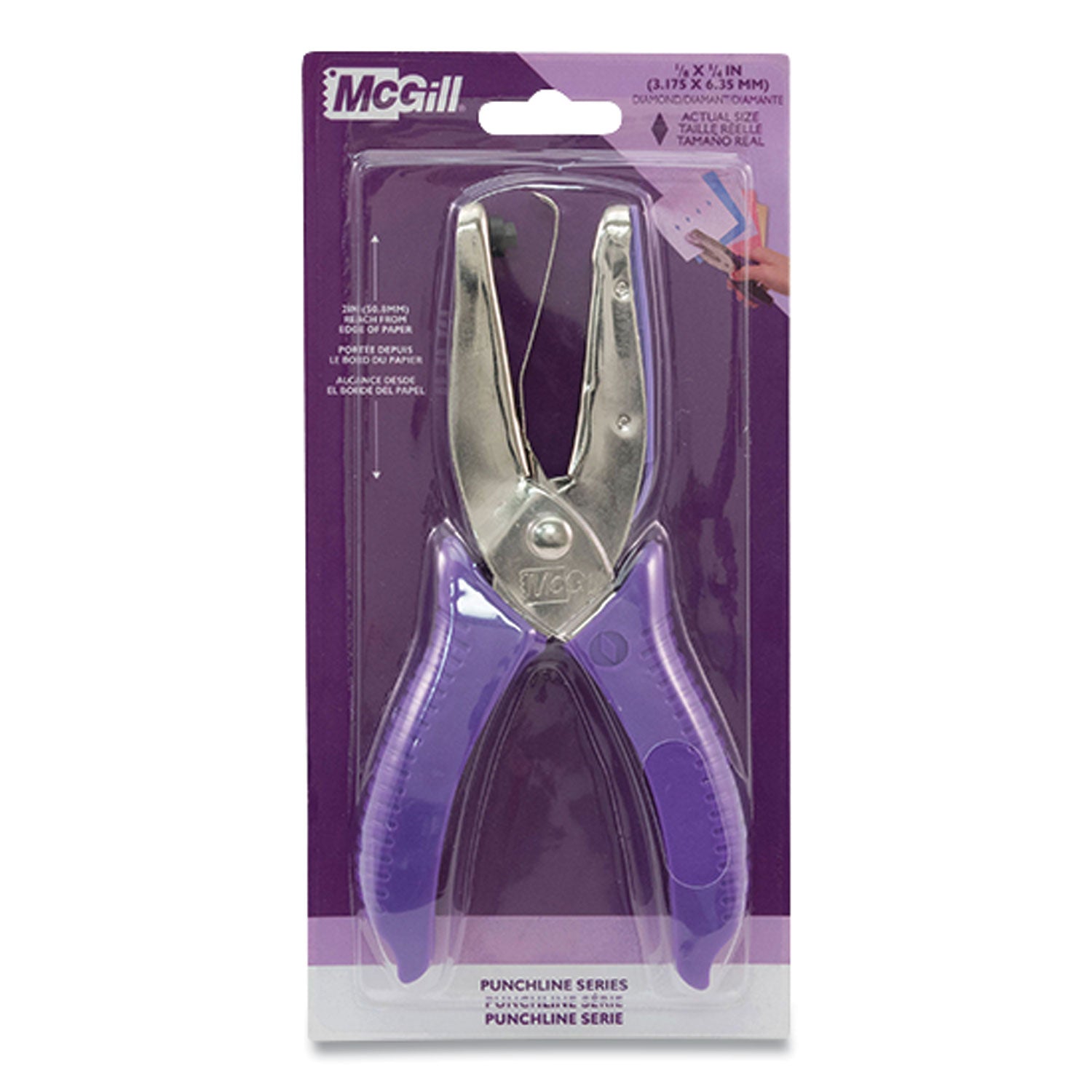 15-sheet-medium-duty-one-hole-punch-diamond-shape-chrome_avtmcg52300c - 1