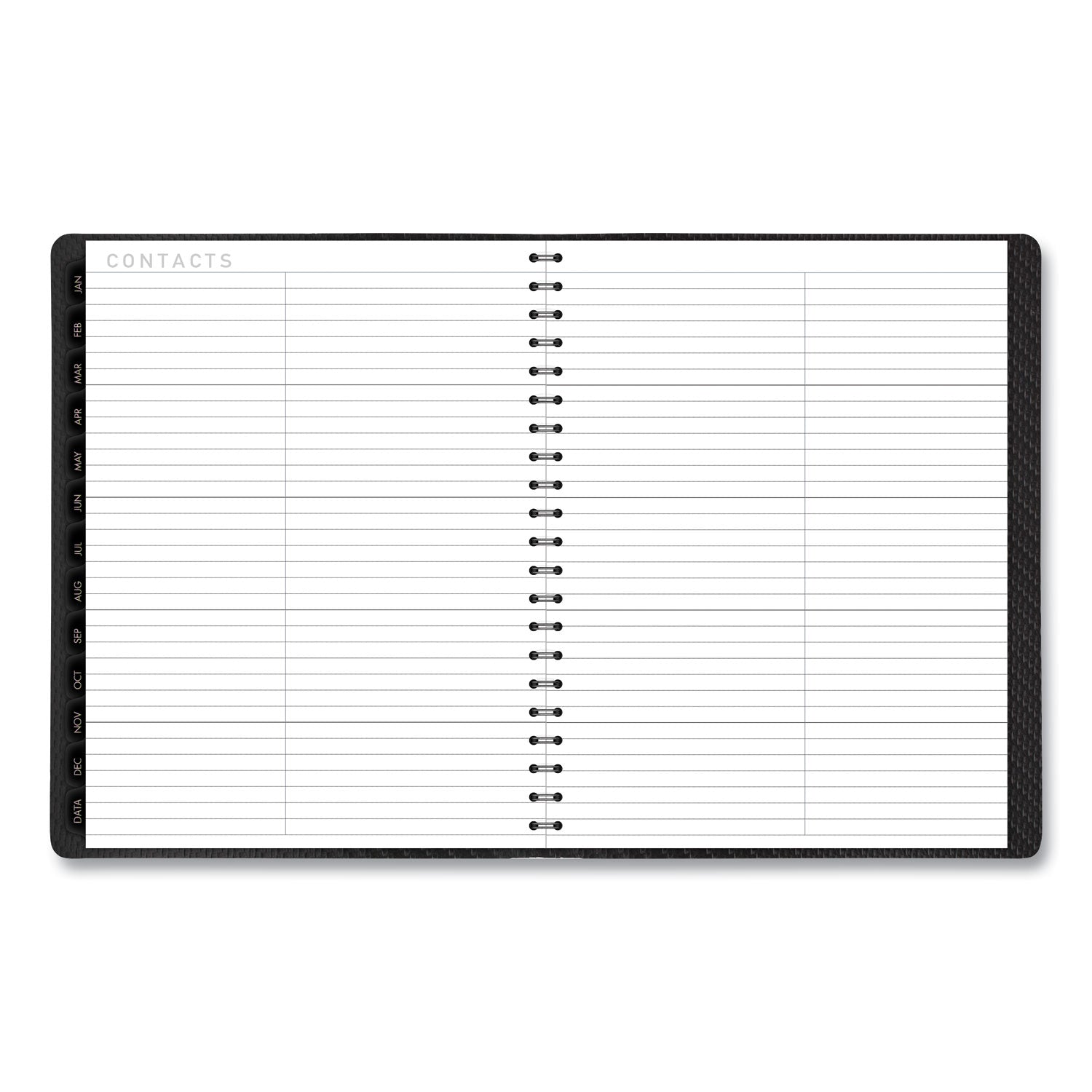 Contemporary Weekly/Monthly Planner, Vertical-Column Format, 11 x 8.25, Graphite Cover, 12-Month (Jan to Dec): 2024 -