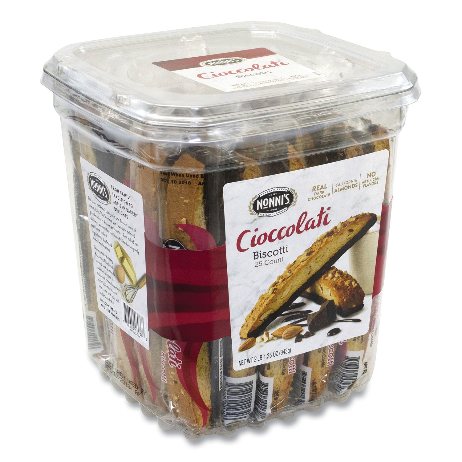 biscotti-dark-chocolate-almond-085-oz-individually-wrapped-25-pack-ships-in-1-3-business-days_grr20900322 - 1