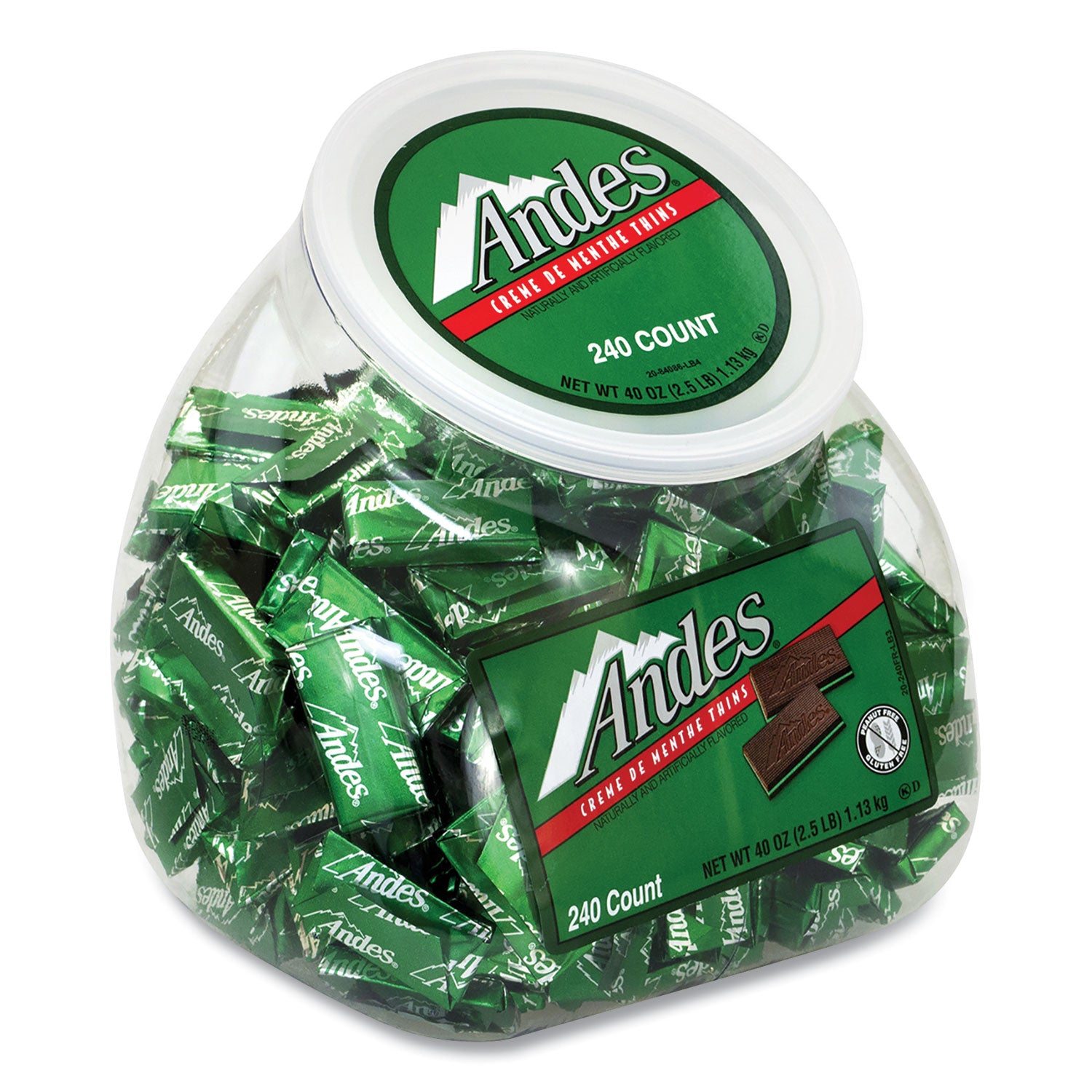 creme-de-menthe-chocolate-mint-thins-240-pieces-40-oz-tub-1-tub-carton-ships-in-1-3-business-days_grr20906034 - 1