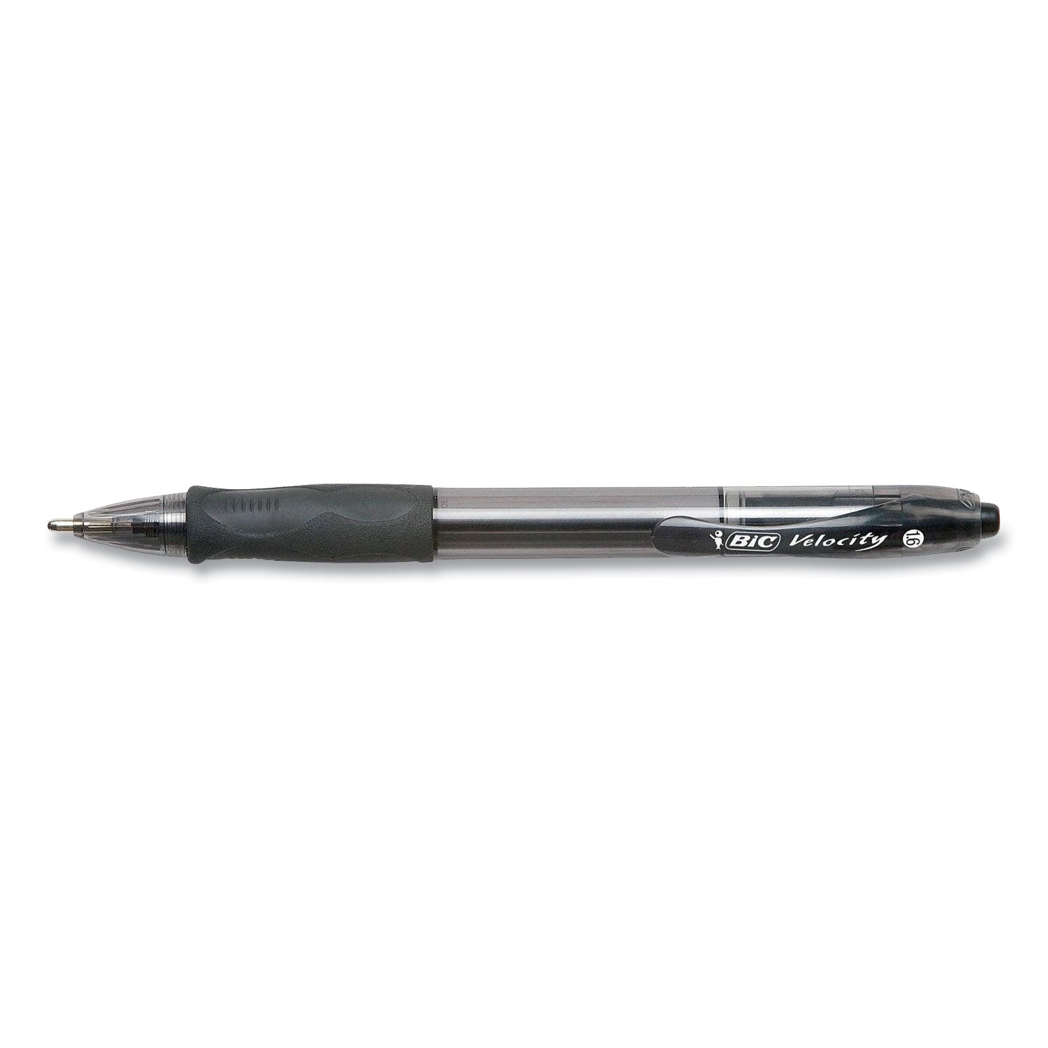 glide-bold-ballpoint-pen-retractable-bold-16-mm-black-ink-translucent-black-barrel-4-pack_bicvlgbp41blk - 1