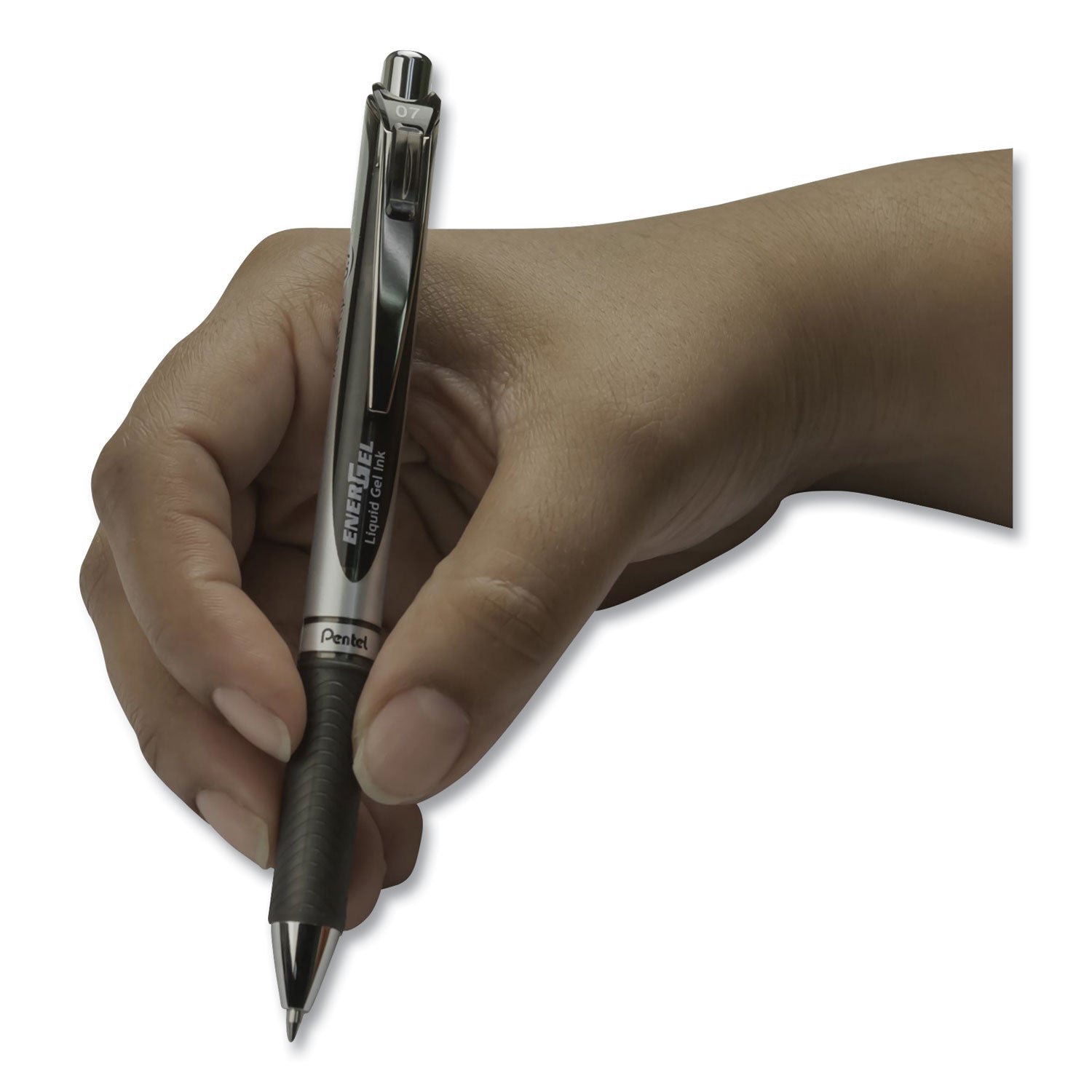 energel-rtx-gel-pen-retractable-medium-07-mm-black-ink-black-gray-barrel-6-pack_penbl77bp6a - 1