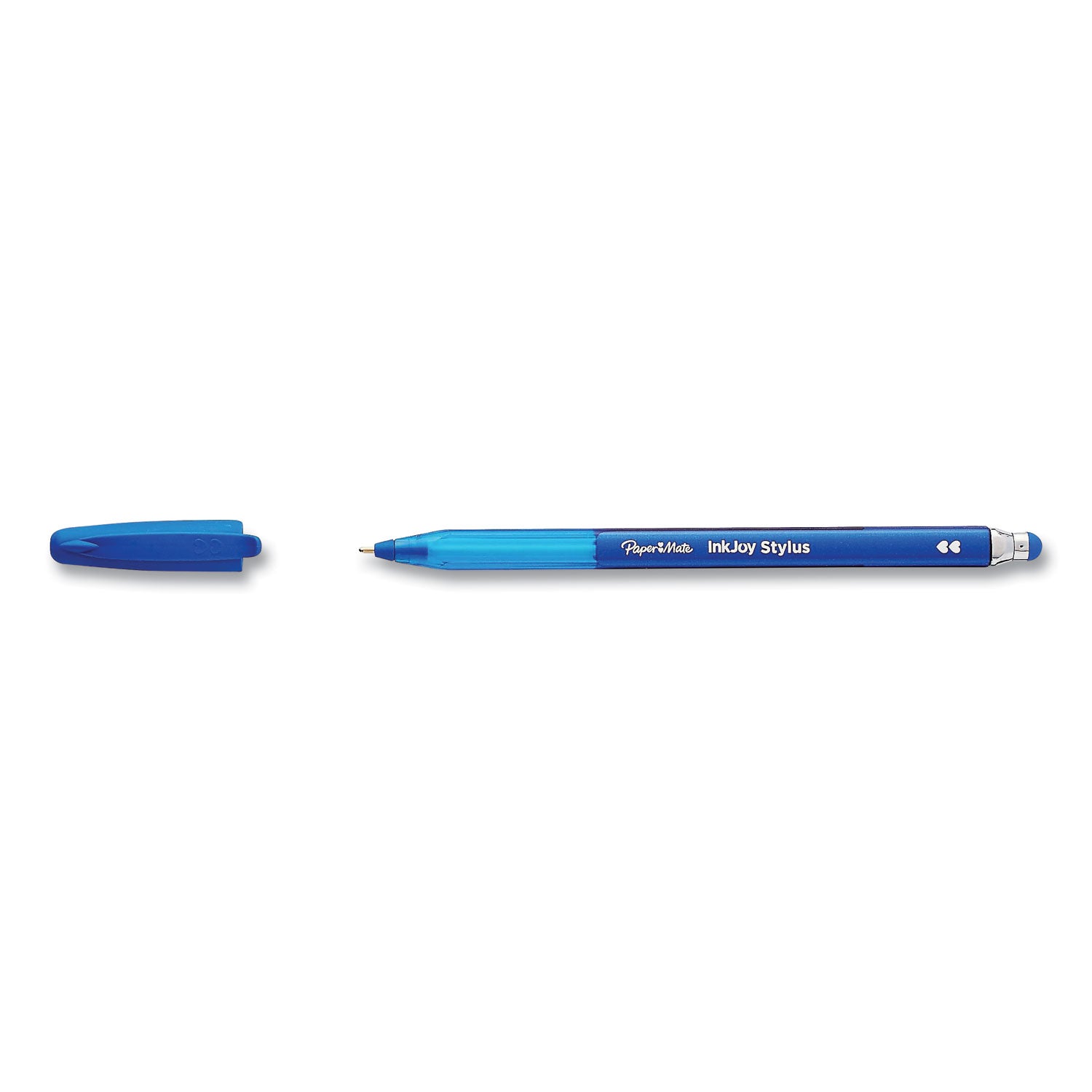 inkjoy-100-ballpoint-pen-stylus-stick-medium-1-mm-blue-ink-blue-barrel-12-pack_pap1924320dz - 2