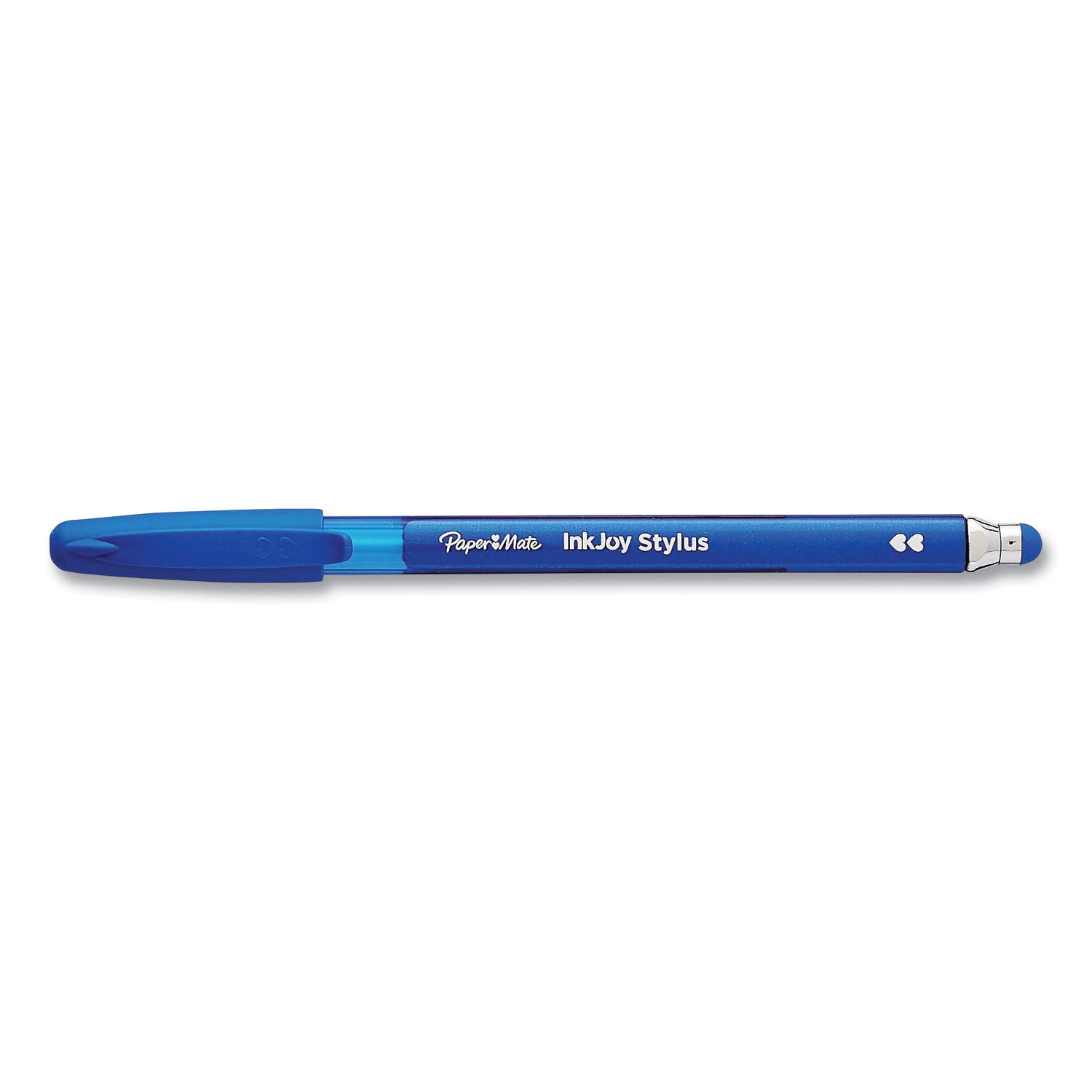 inkjoy-100-ballpoint-pen-stylus-stick-medium-1-mm-blue-ink-blue-barrel-12-pack_pap1924320dz - 1