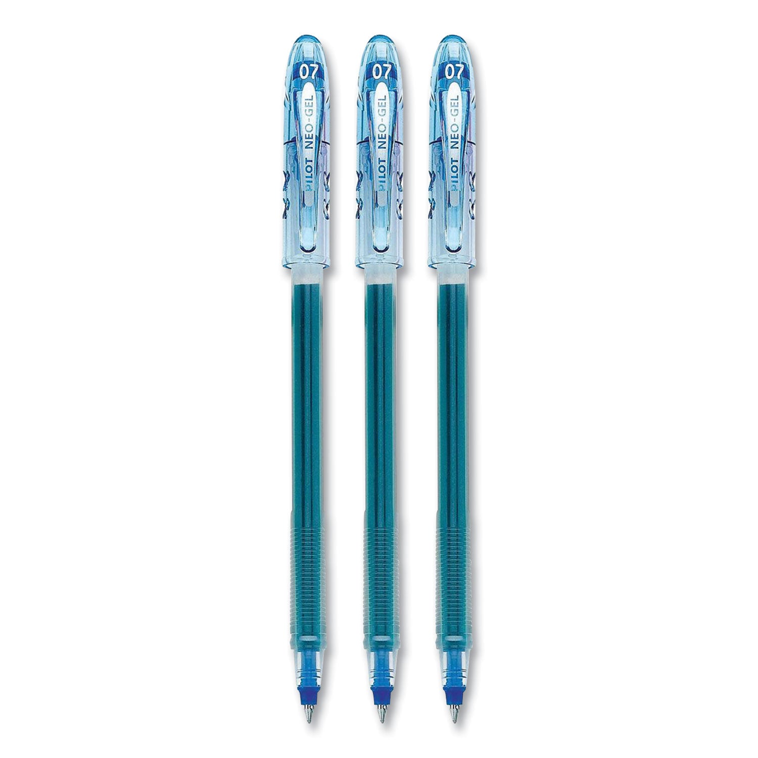 Neo-Gel Gel Pen, Stick, Fine 0.7 mm, Blue Ink, Translucent Blue Barrel, 48/Pack - 2