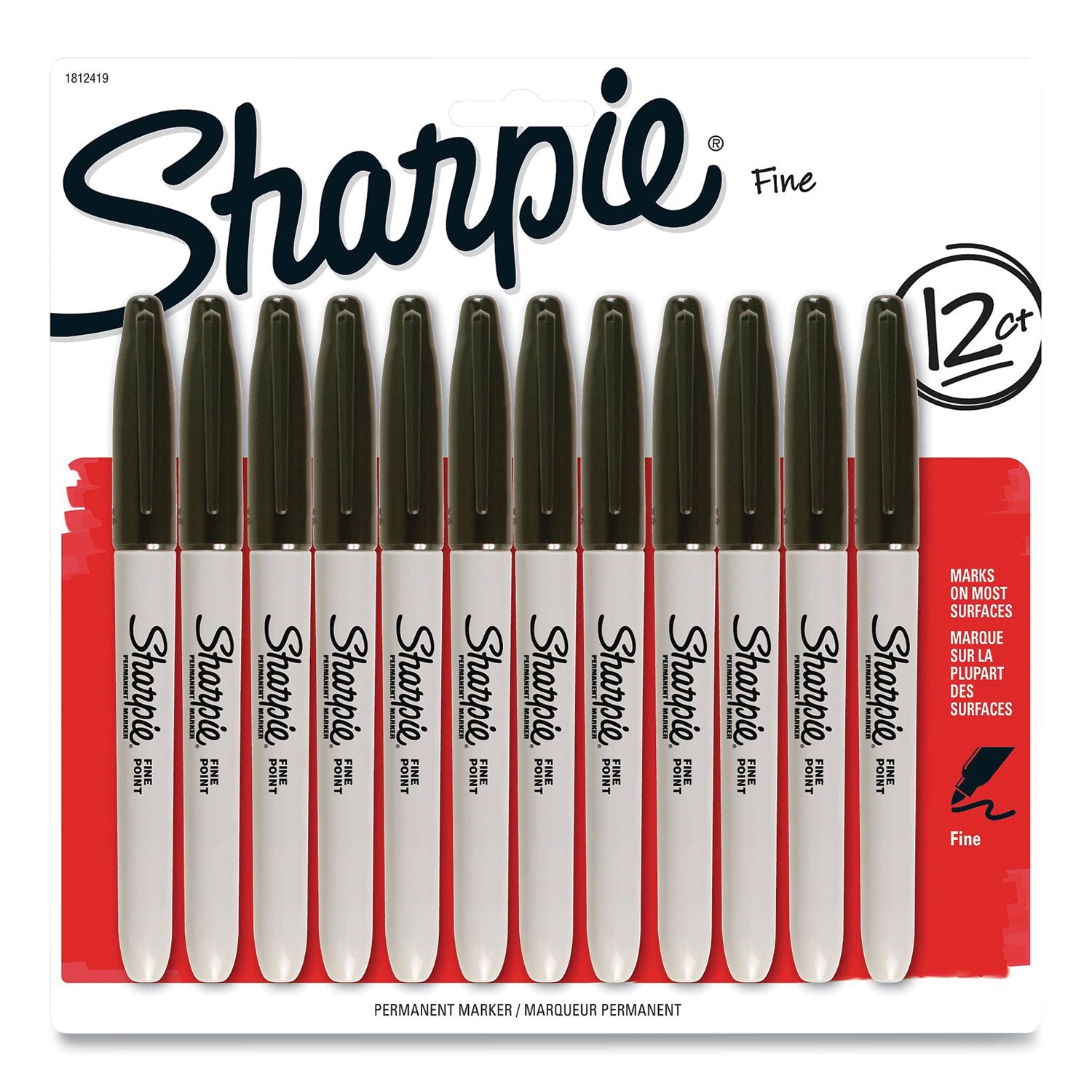 fine-bullet-tip-permanent-marker-black-dozen_san1812419 - 2