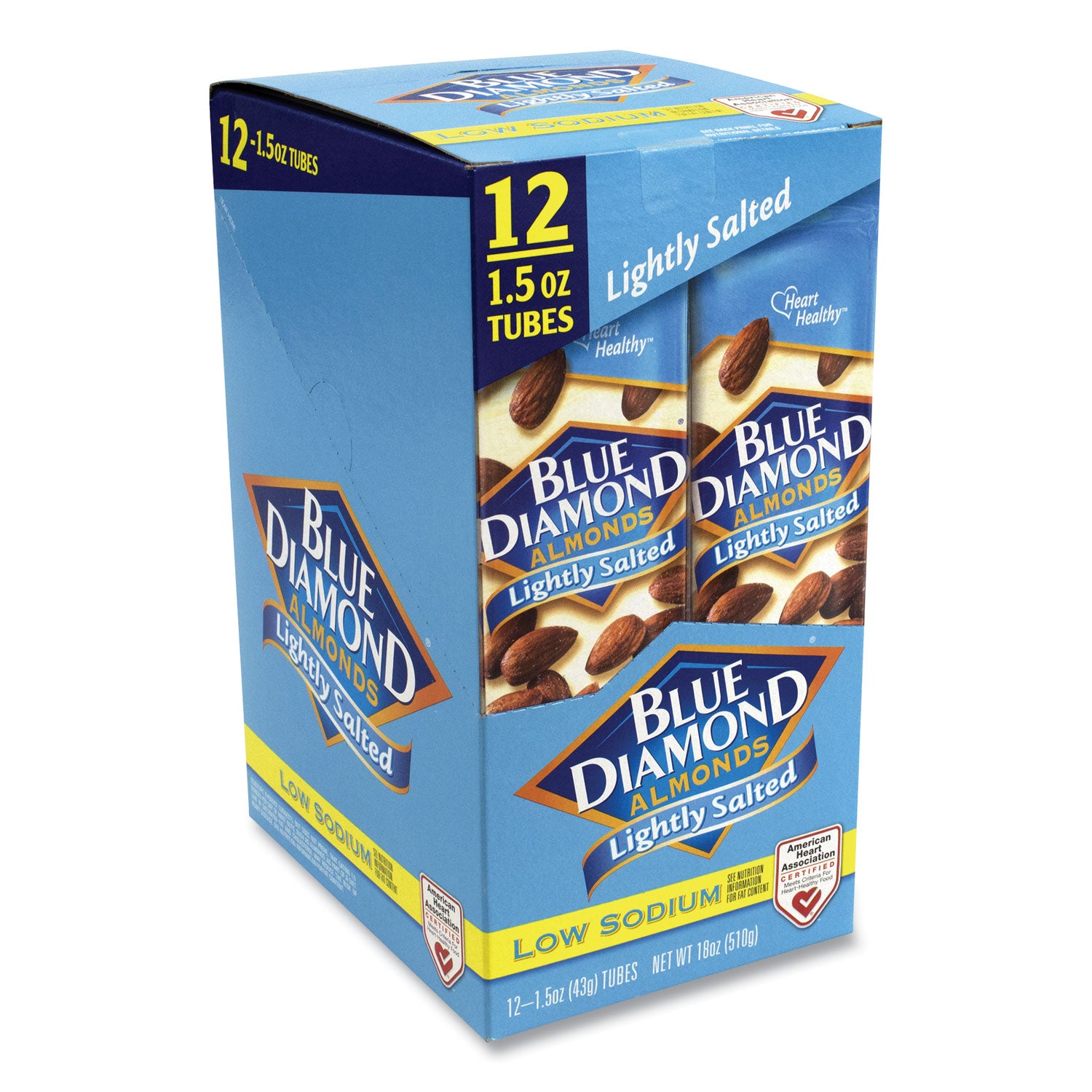 low-sodium-lightly-salted-almonds-15-oz-tube-12-tubes-carton-ships-in-1-3-business-days_grr22000736 - 1