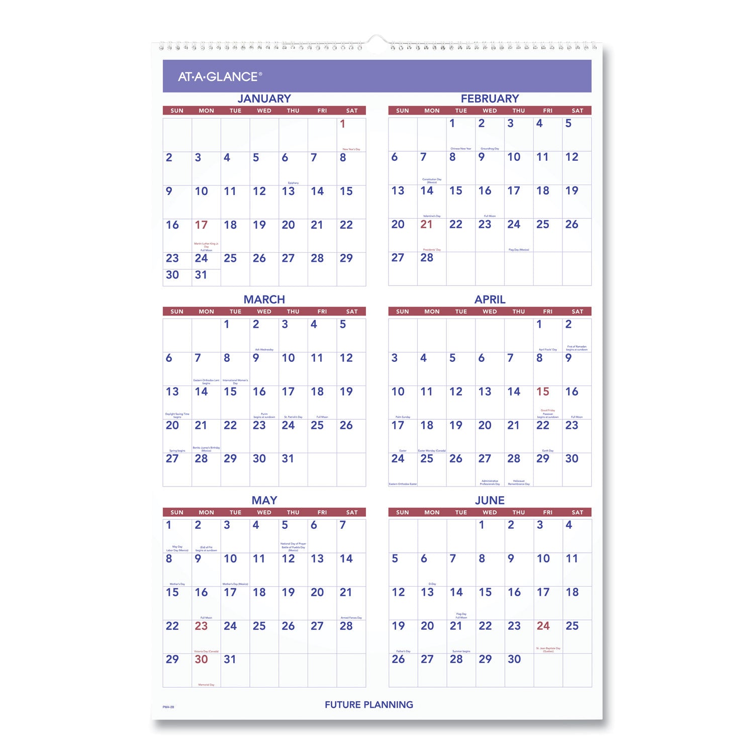 Monthly Wall Calendar with Ruled Daily Blocks, 20 x 30, White Sheets, 12-Month (Jan to Dec): 2024 -