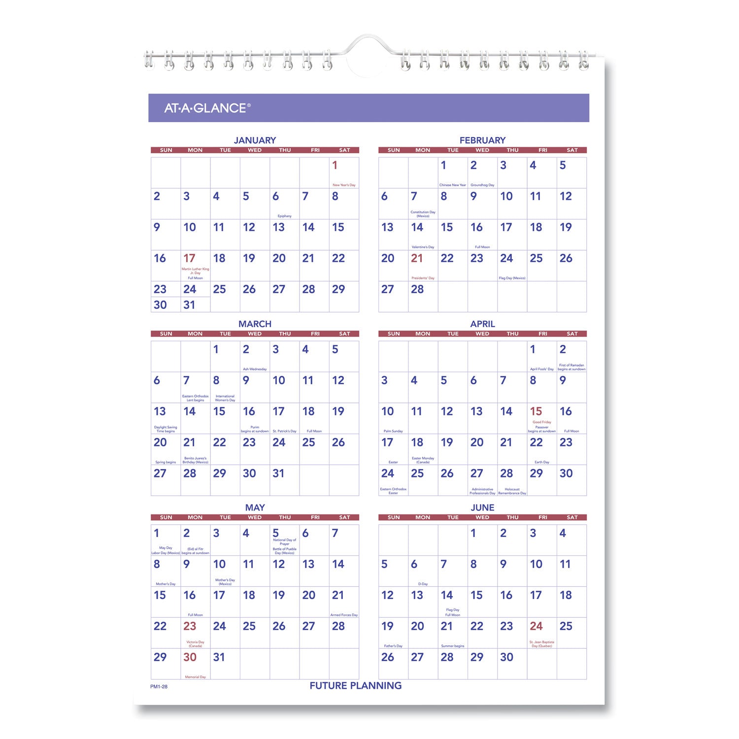 Monthly Wall Calendar with Ruled Daily Blocks, 8 x 11, White Sheets, 12-Month (Jan to Dec): 2024 -
