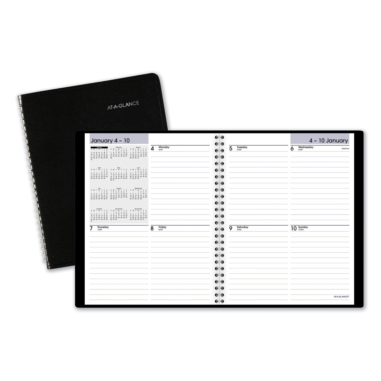 dayminder-open-schedule-weekly-appointment-book-875-x-7-black-cover-12-month-jan-to-dec-2024_aagg53500 - 1