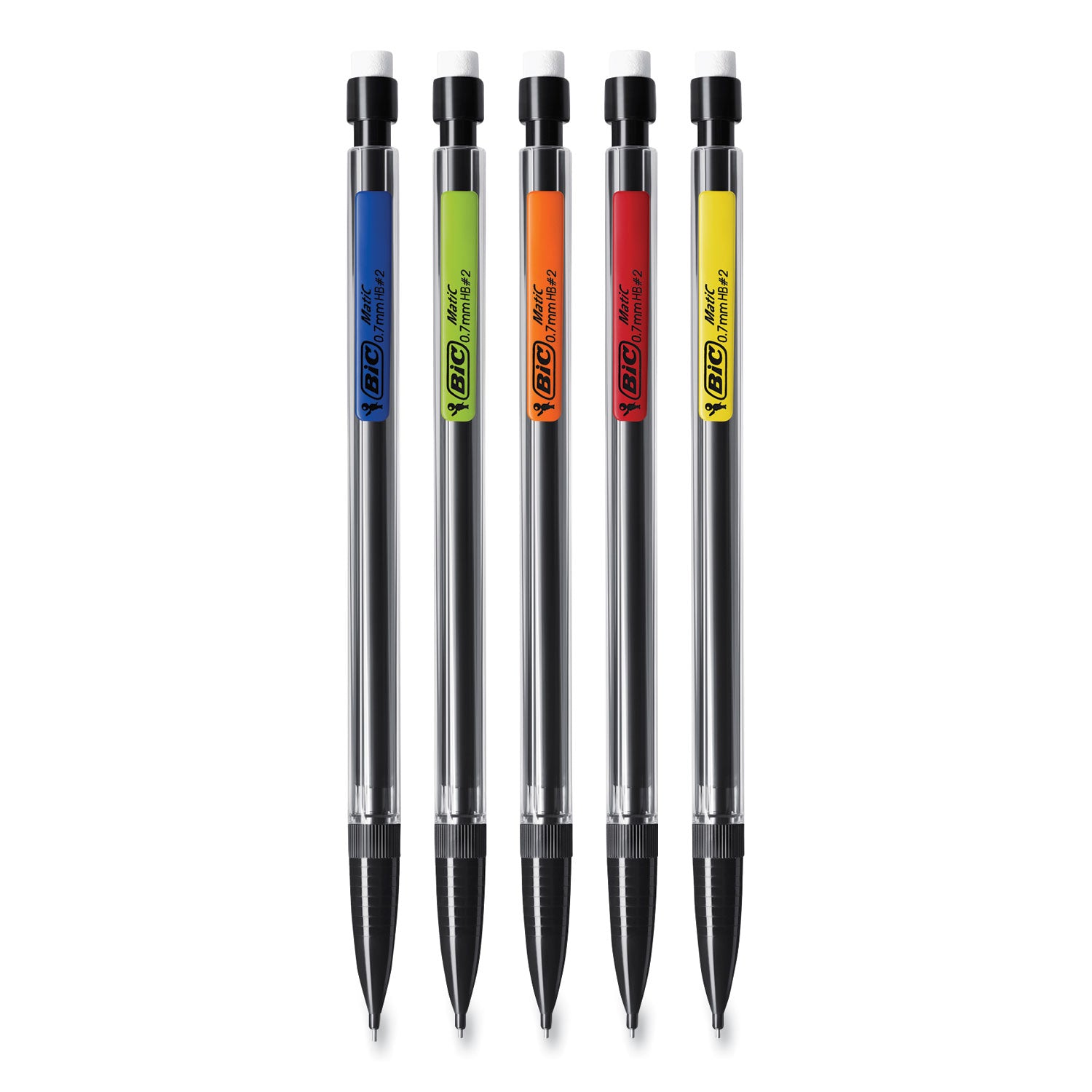 xtra-smooth-mechanical-pencil-xtra-value-pack-07-mm-hb-#2-black-lead-assorted-barrel-colors-320-carton_bicmp320bk - 2