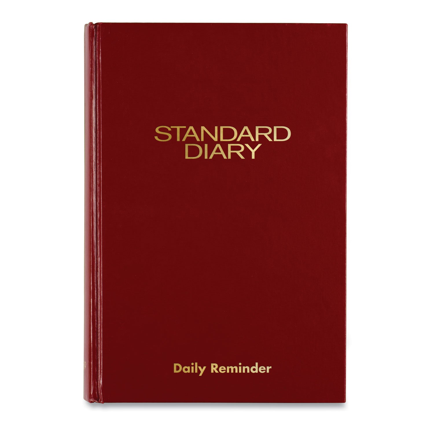 Standard Diary Daily Reminder Book, 2024 Edition, Medium/College Rule, Red Cover, (201) 8.25 x 5.75 Sheets -