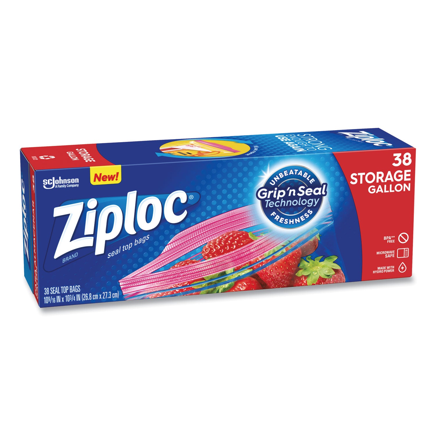 double-zipper-storage-bags-1-gal-175-mil-1056-x-1075-clear-38-bags-box-9-boxes-carton_sjn314470 - 1