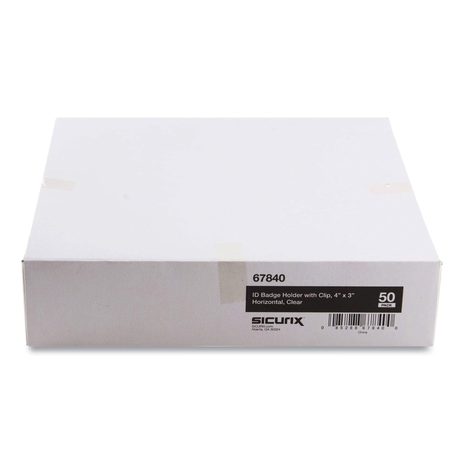 sicurix-badge-holder-horizontal-3-x-4-clear-50-pack_srxbau67840 - 2