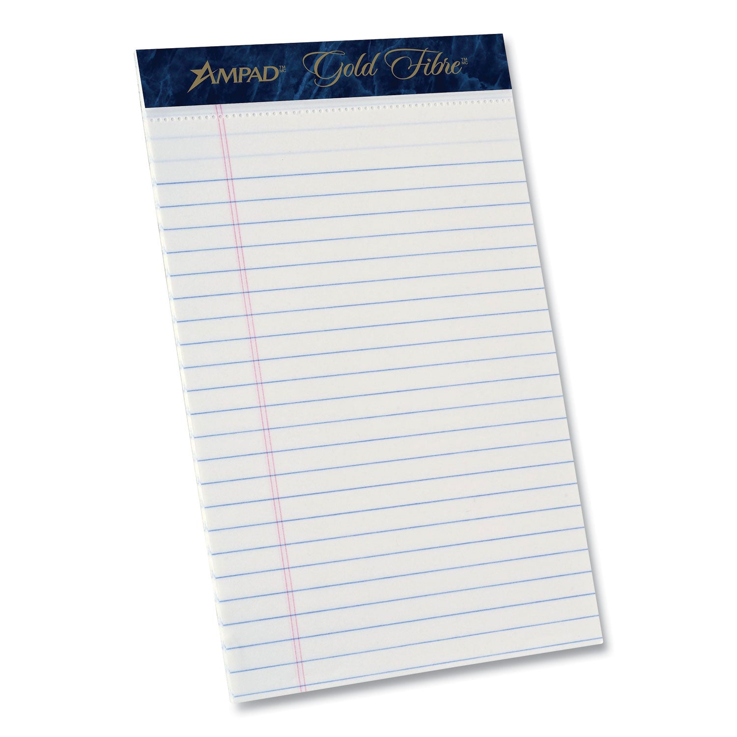 gold-fibre-writing-pads-medium-college-rule-50-white-5-x-8-sheets-dozen_top20054r - 1