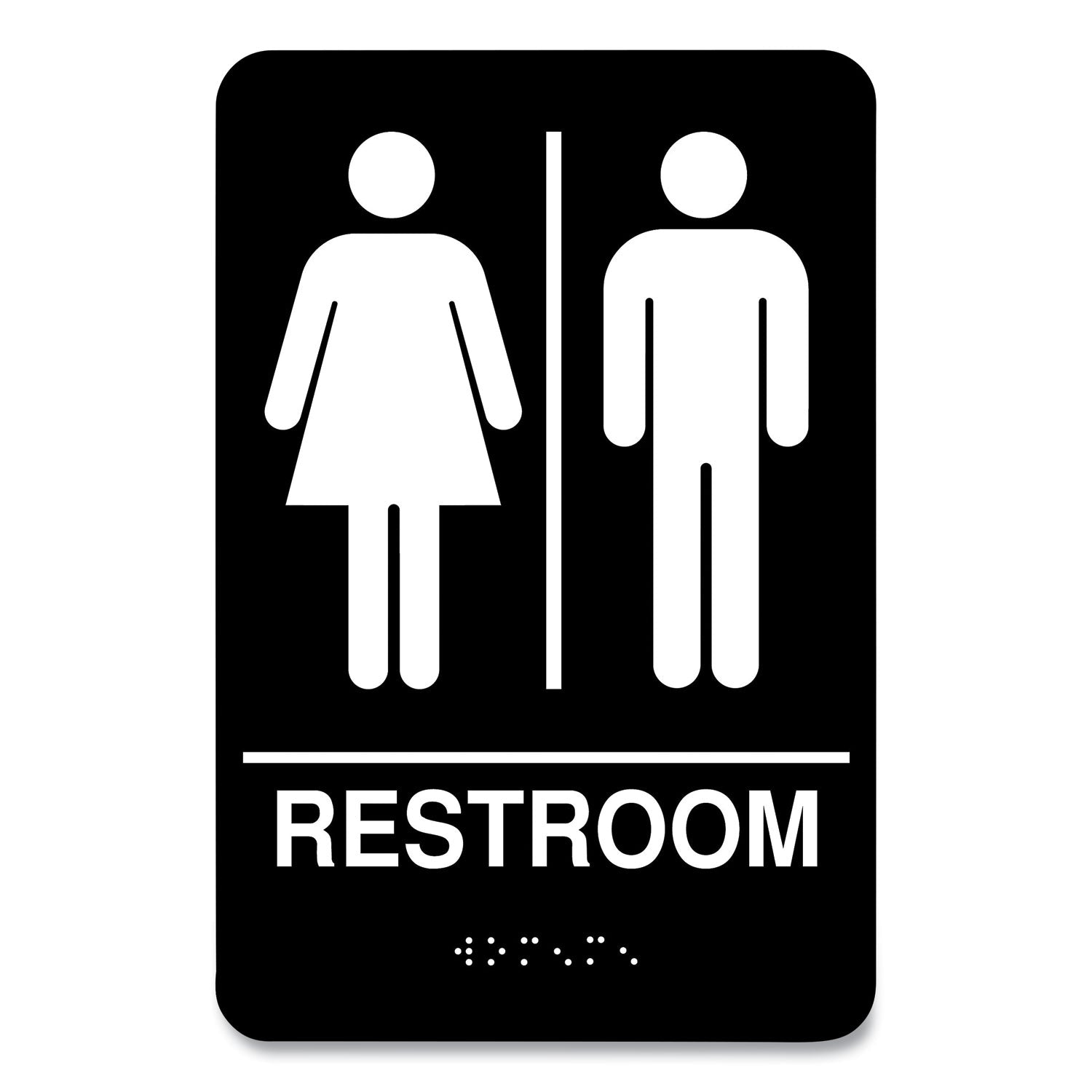 indoor-restroom-door-sign-unixex-55-x-85-black-white_csc098096 - 1