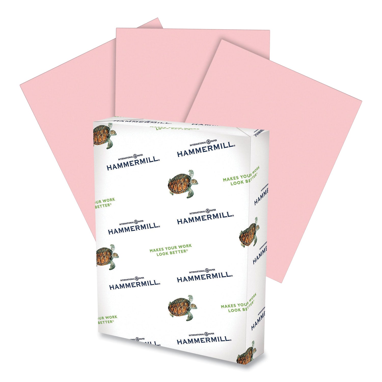 Fore Multipurpose Print Paper, 20 lb Bond Weight, 8.5 x 14, Pink, 500/Ream -
