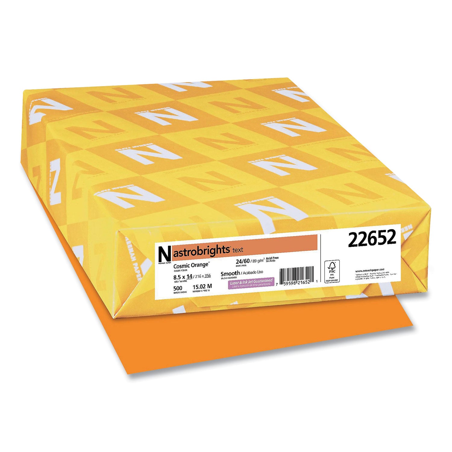 color-paper-24-lb-bond-weight-85-x-14-cosmic-orange-500-ream_wau22652 - 2