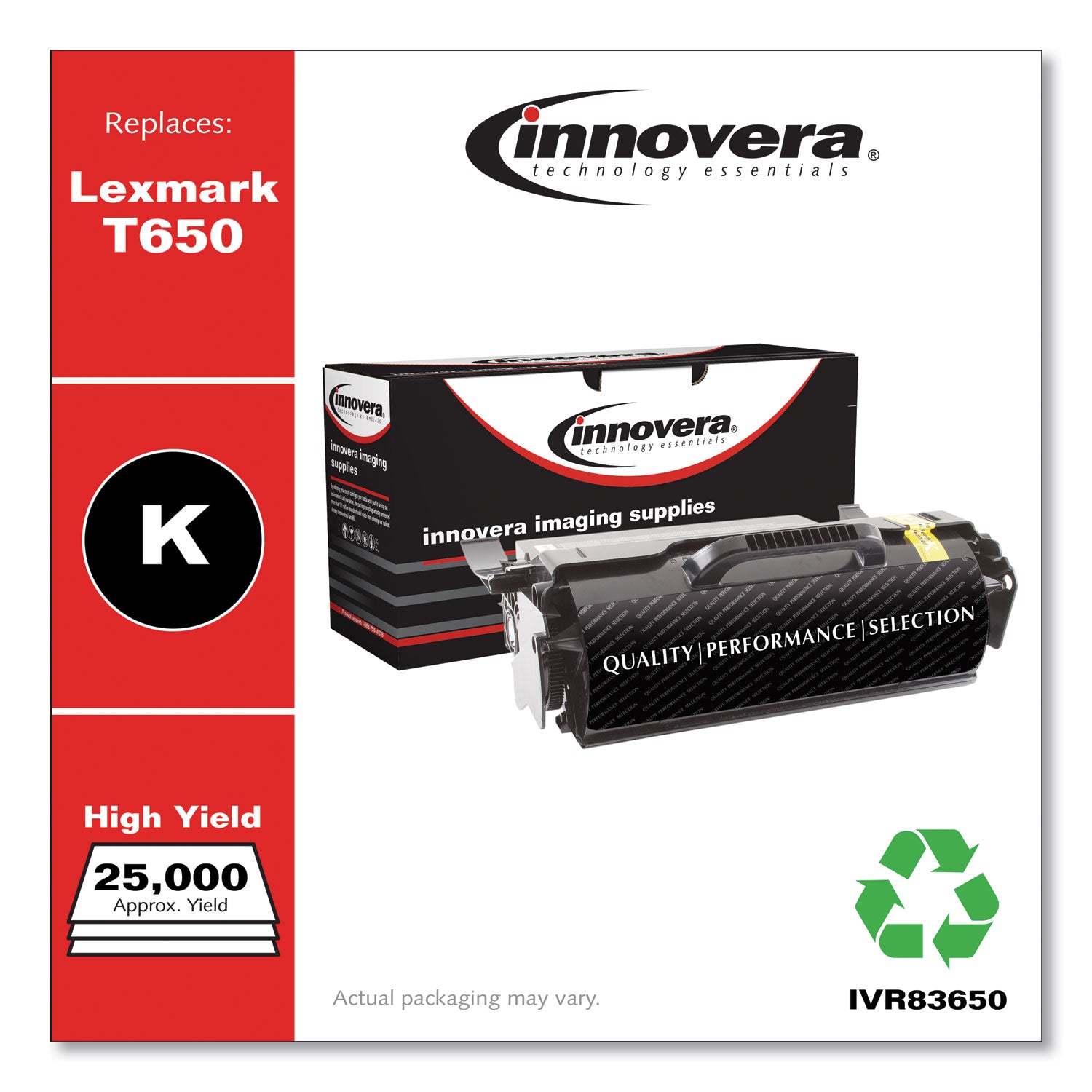 Remanufactured Black Toner, Replacement for T650H21A, 25,000 Page-Yield, Ships in 1-3 Business Days -